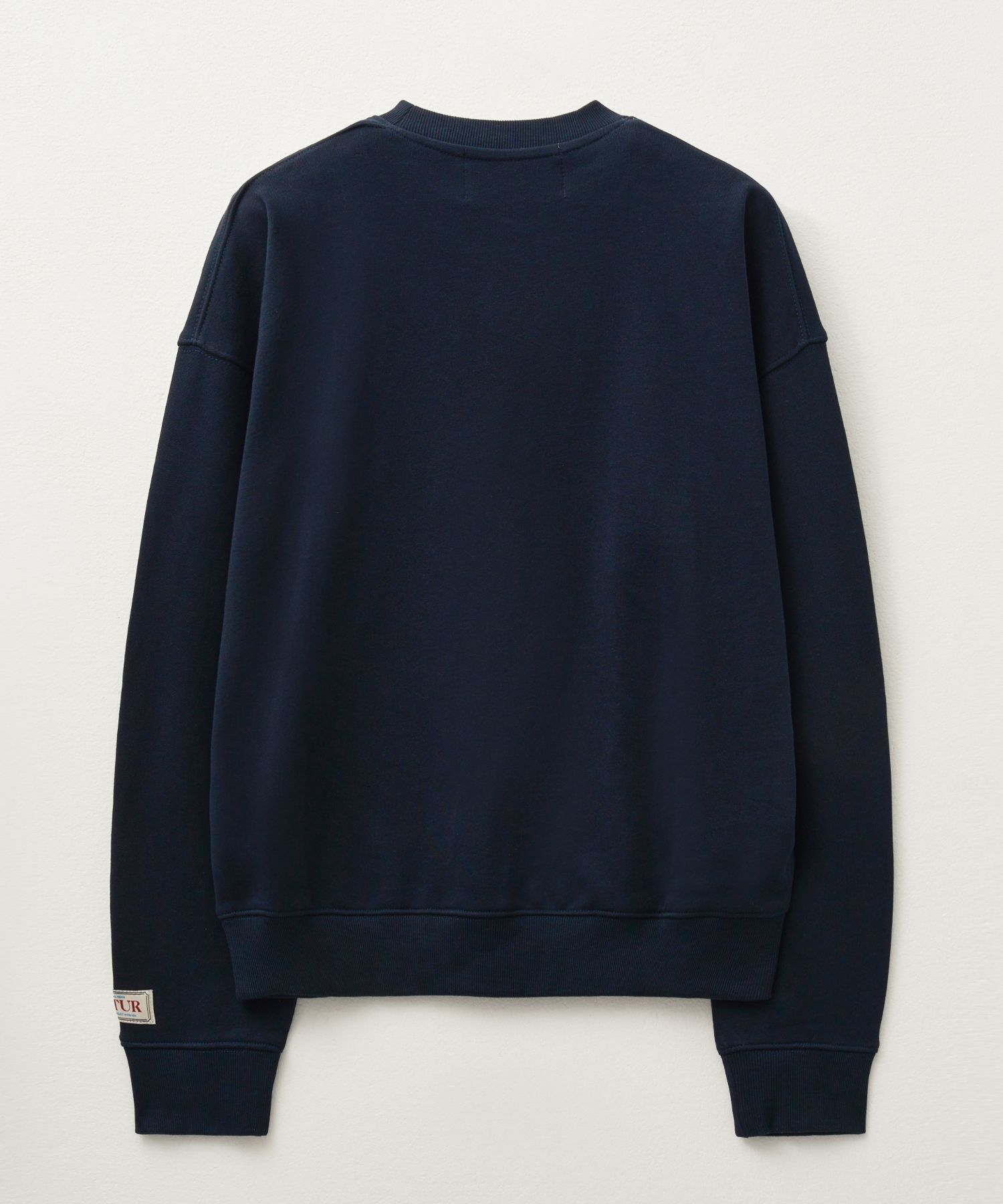 スウェット・トレーナー SATUR Classic Logo Sweatshirt Navy Yellow MUSINSA | SATUR Classic Logo Sweatshirt Navy Yellow