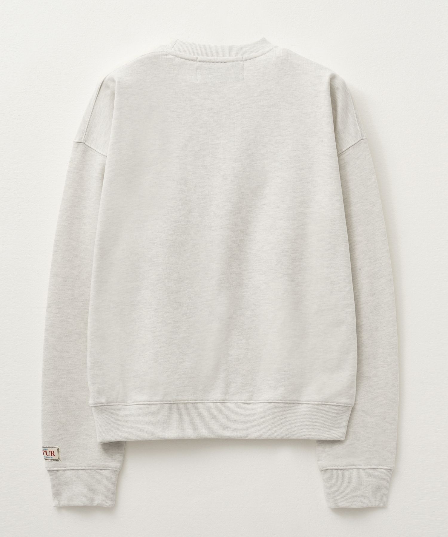 ◆SATUR◆ Classic logo sweatshirt ivory beige SA243UTM05AE MUSINSA | SATUR Classic logo sweatshirt ivory beige