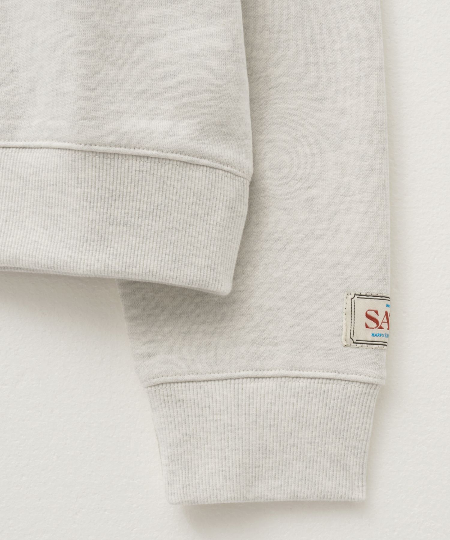 ★SATUR★ Classic logo sweatshirt ivory beige SA243UTM05AE MUSINSA | SATUR Classic logo sweatshirt ivory beige