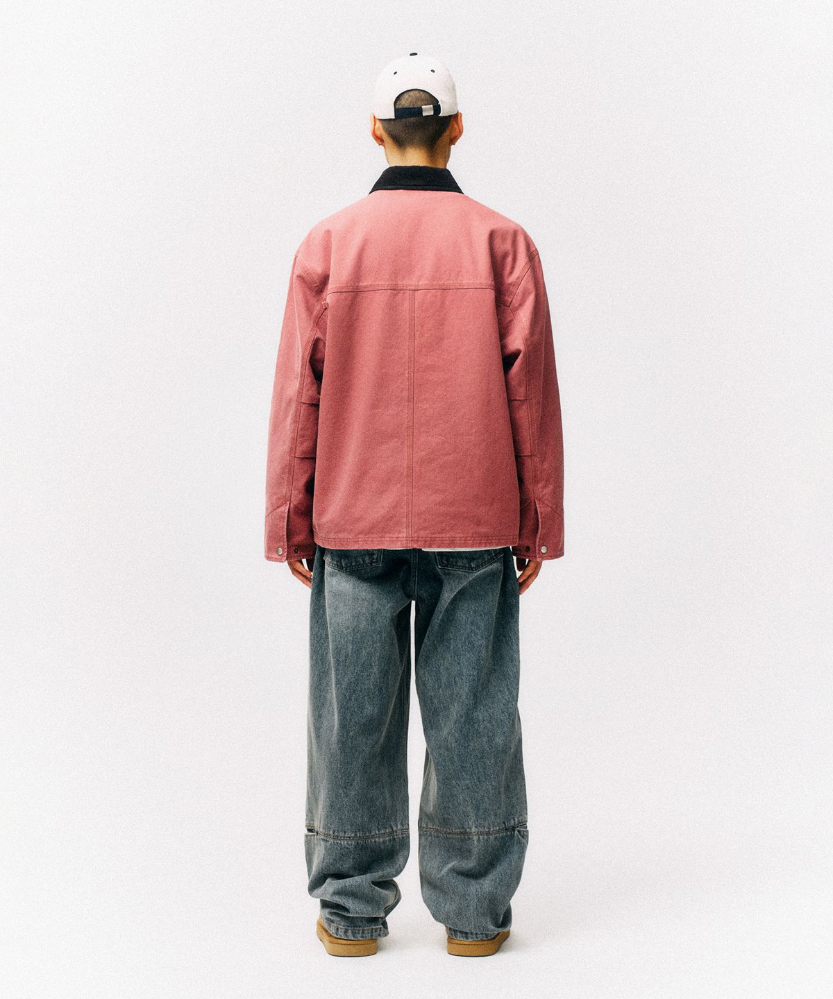피지컬 디파트먼트(PHYSICAL DEPARTMENT) 리벳 포인트 워크자켓_핑크