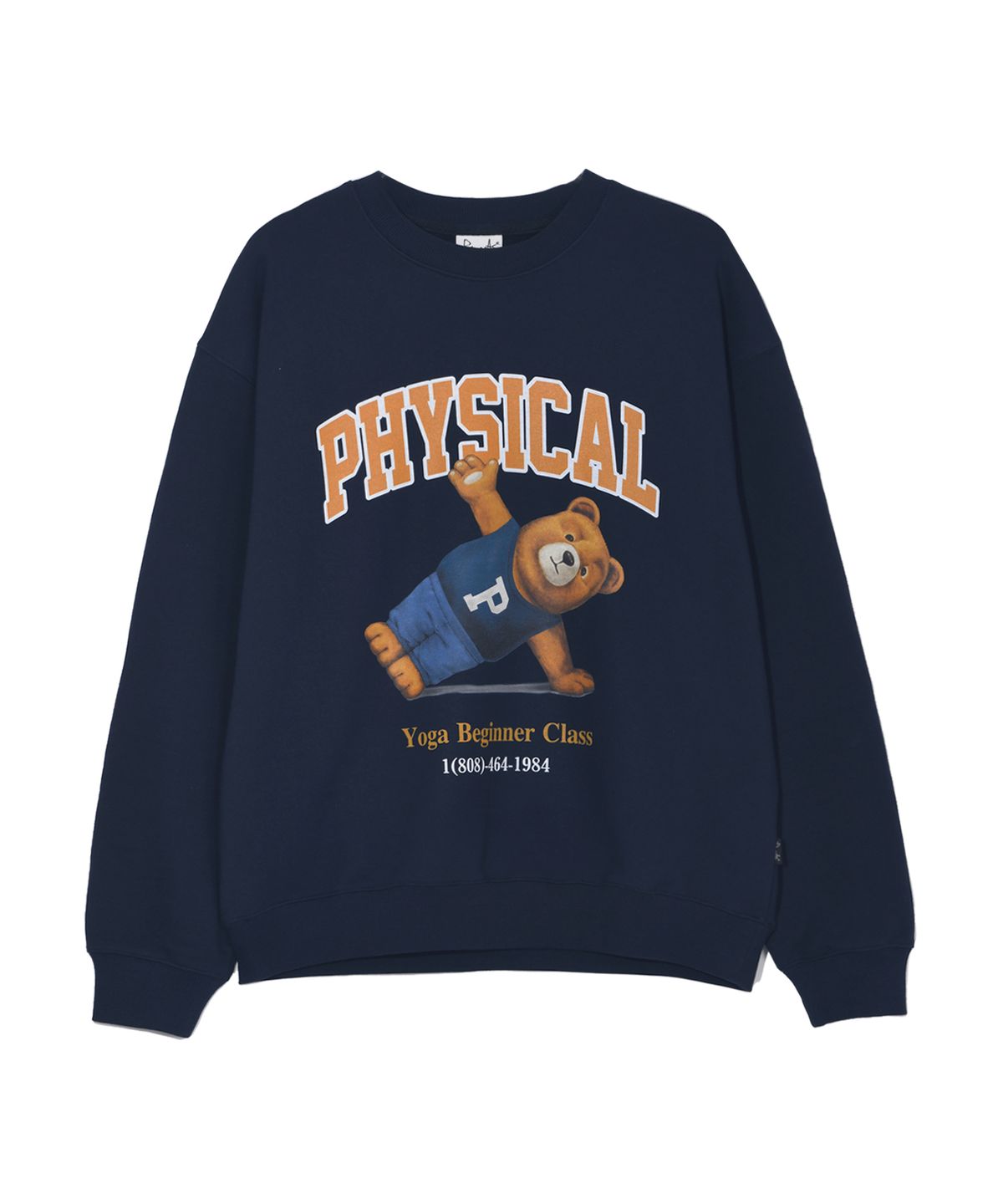 피지컬 디파트먼트(PHYSICAL DEPARTMENT) 요가 베어 스웨트셔츠_네이비