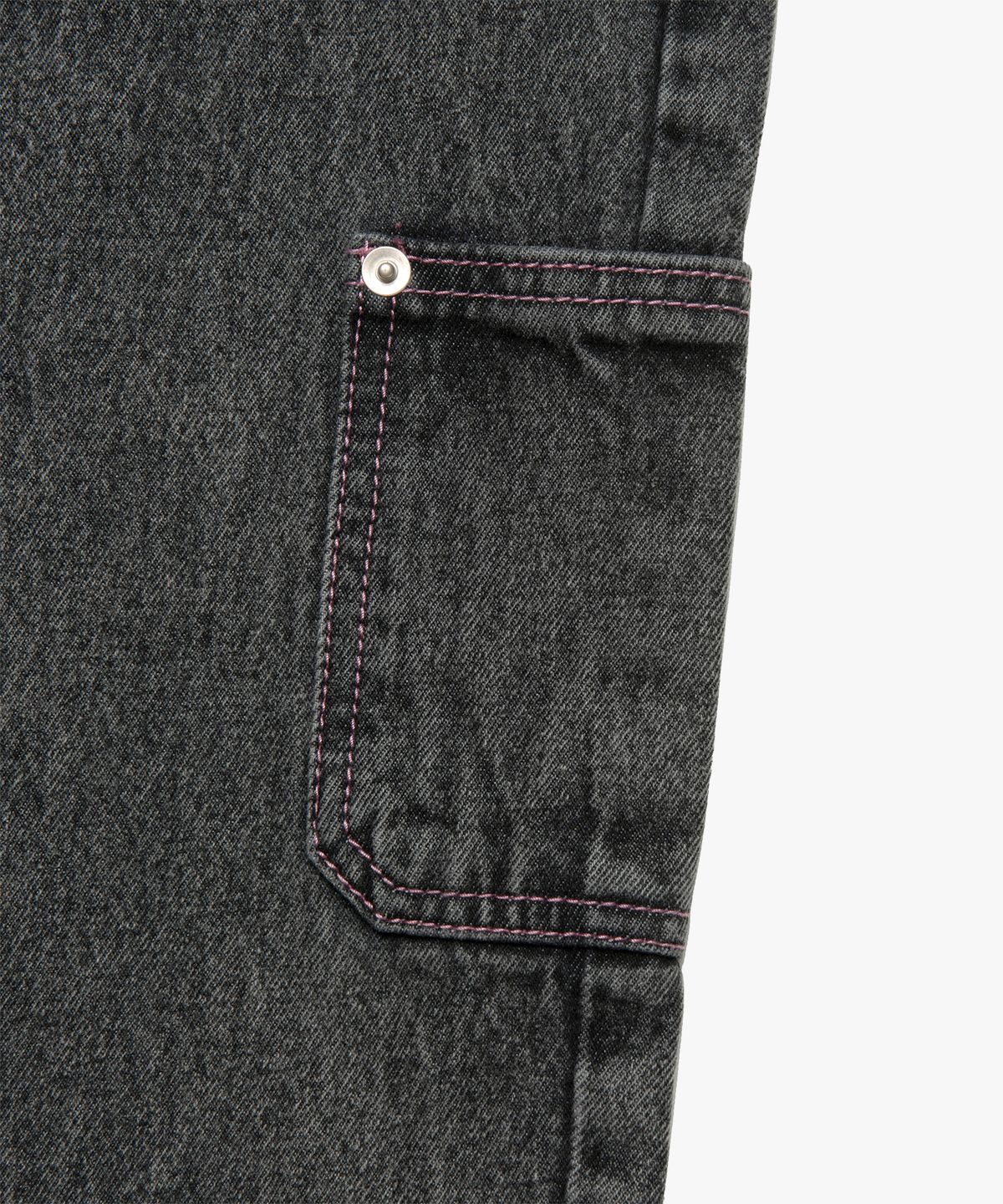 엘엠씨(LMC) CNTRST ST DOUBLE KNEE DENIM PANTS black