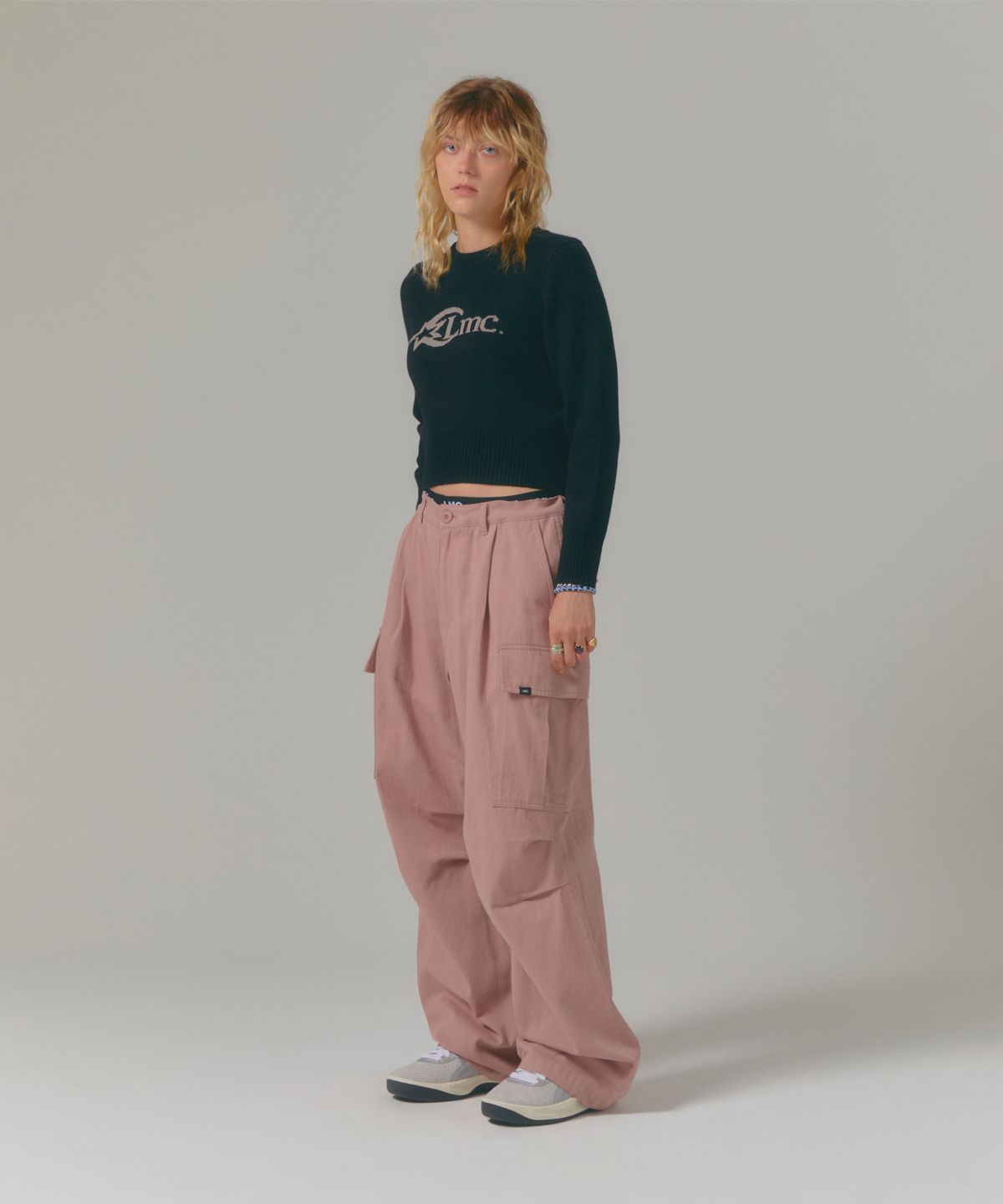엘엠씨(LMC) WIDE CARGO PANTS dark pink