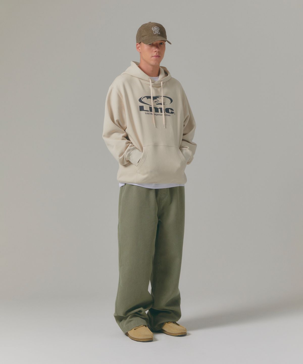 엘엠씨(LMC) OVAL GLOBE HOODIE gray