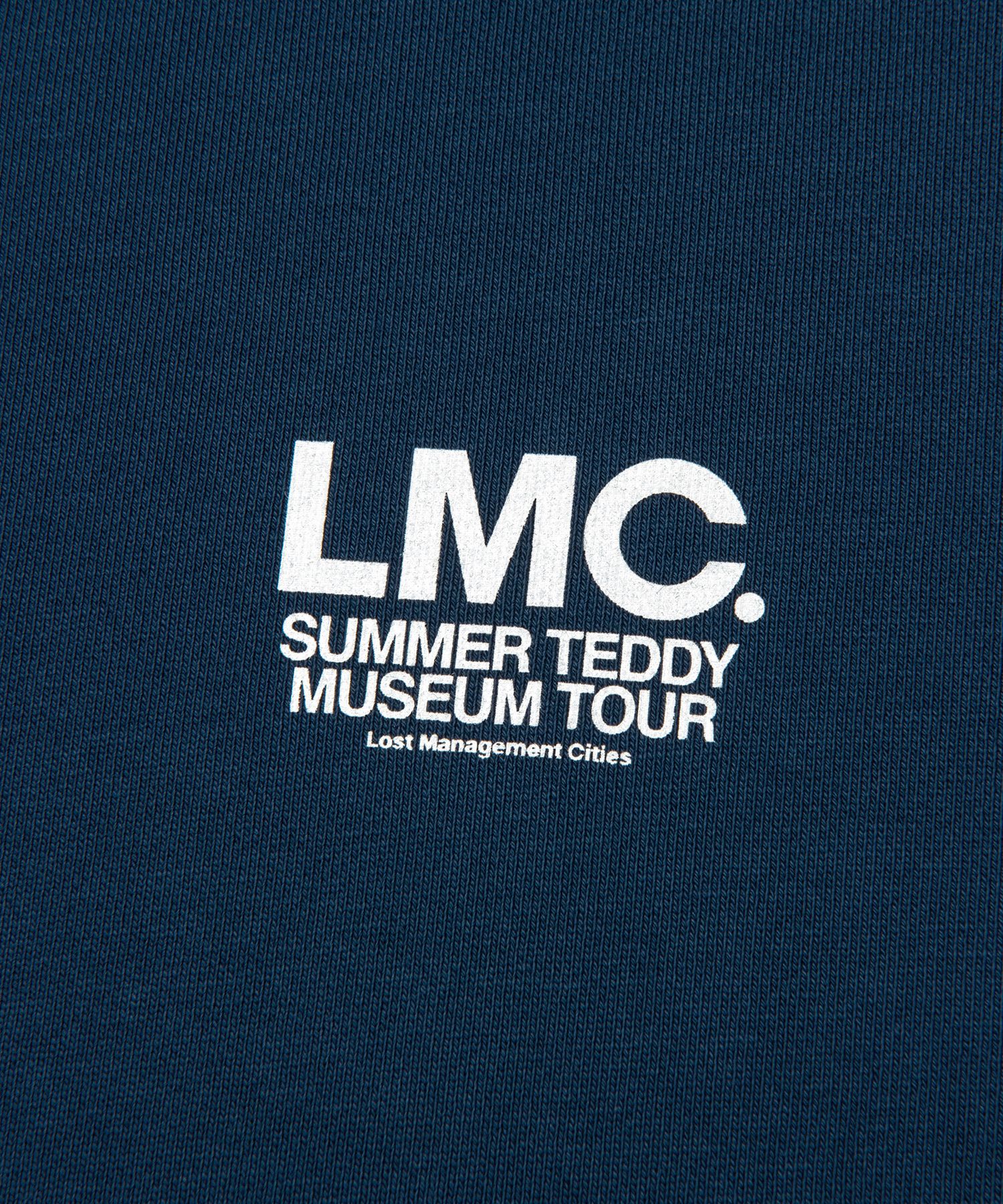 MUSINSA | LMC SUMMER TEDDY MUSEUM TOUR SWEATSHIRT dark blue