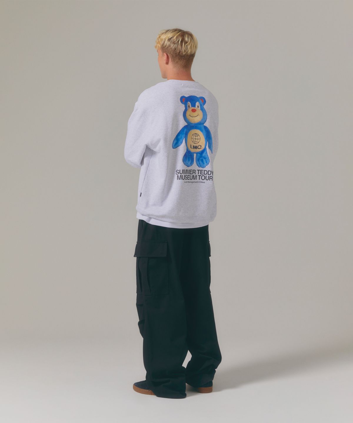 엘엠씨(LMC) SUMMER TEDDY MUSEUM TOUR SWEATSHIRT dark blue