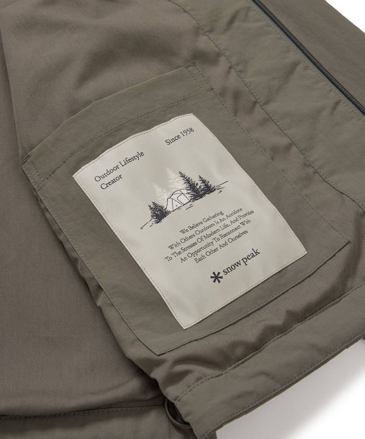 스노우피크 어패럴(SNOWPEAK APPAREL) 캠플 여성 카라 바람막이 (S24FWCWB17) Dark Khaki