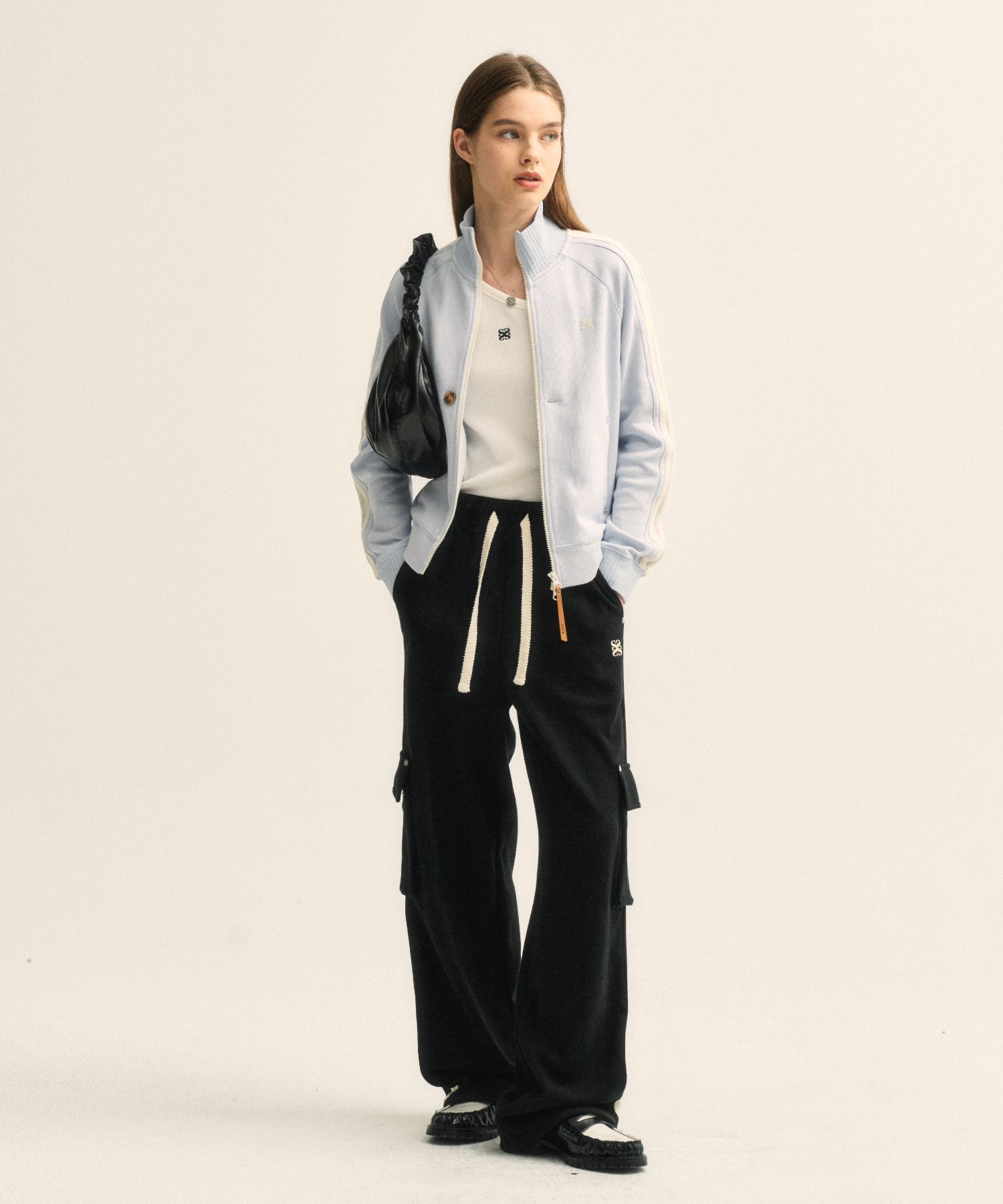 MUSINSA | SATUR Lawton All Day Track Zip Up Jacket Sky Blue