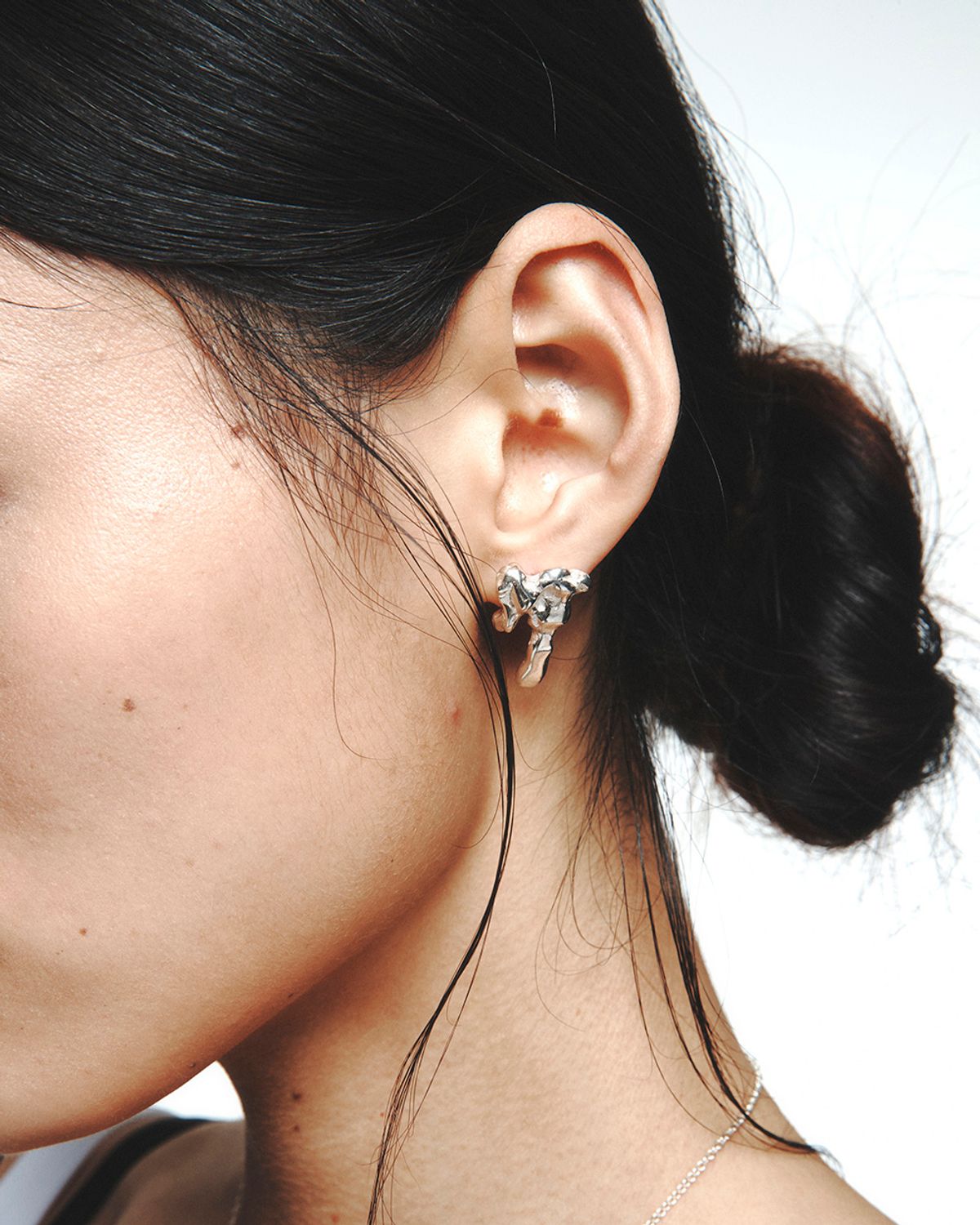 루루(RURU) SIMPLE MELTING EARRING Silver925