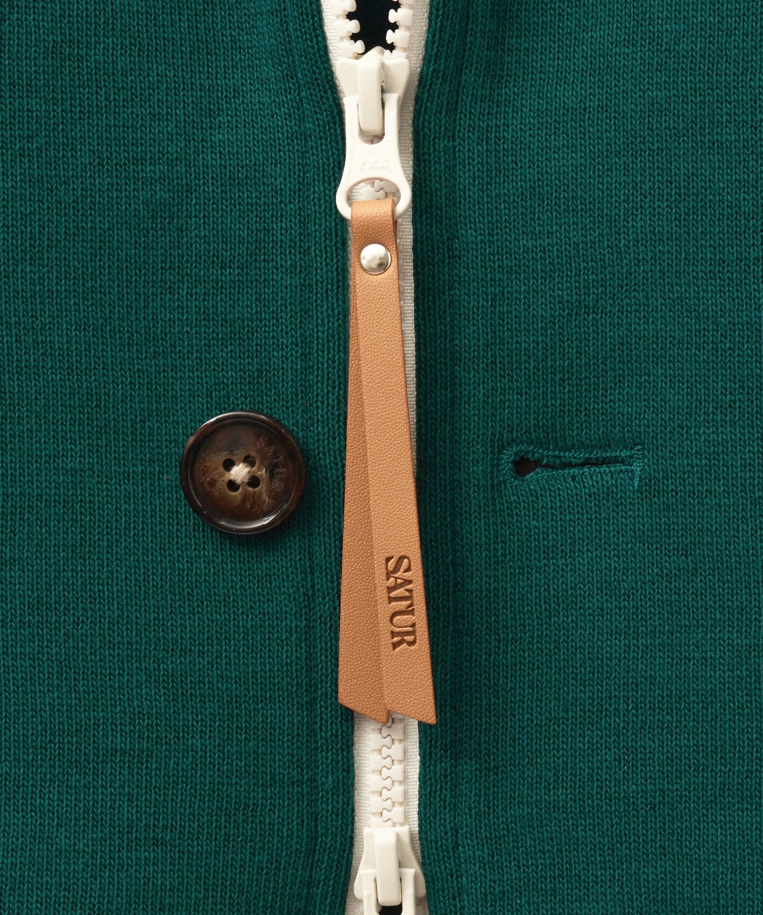 MUSINSA | SATUR Lawton All Day Track Zip Up Jacket Teal Green