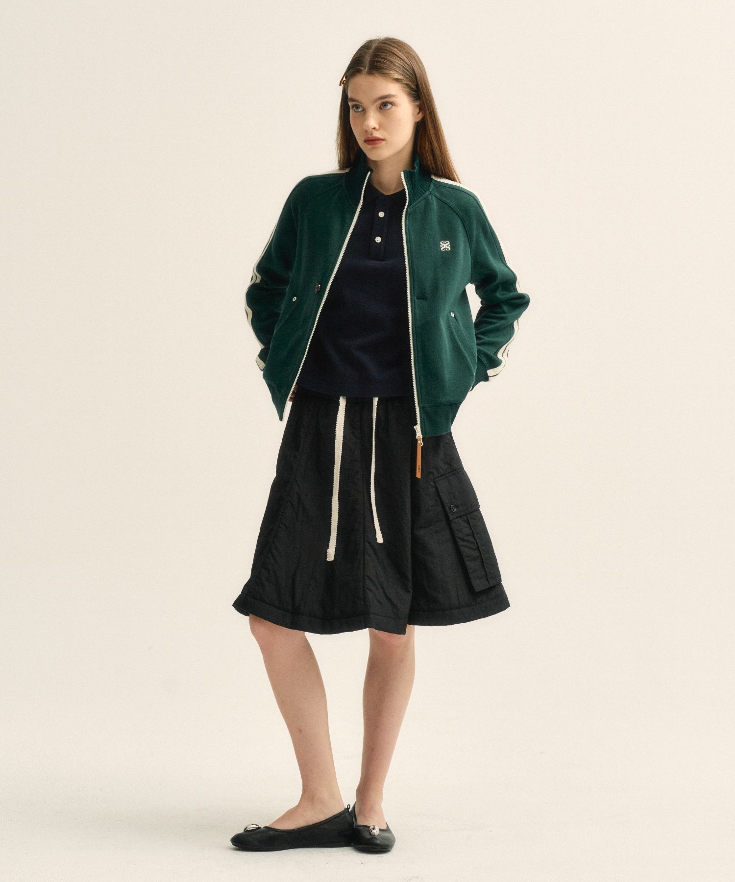 MUSINSA | SATUR Lawton All Day Track Zip Up Jacket Teal Green