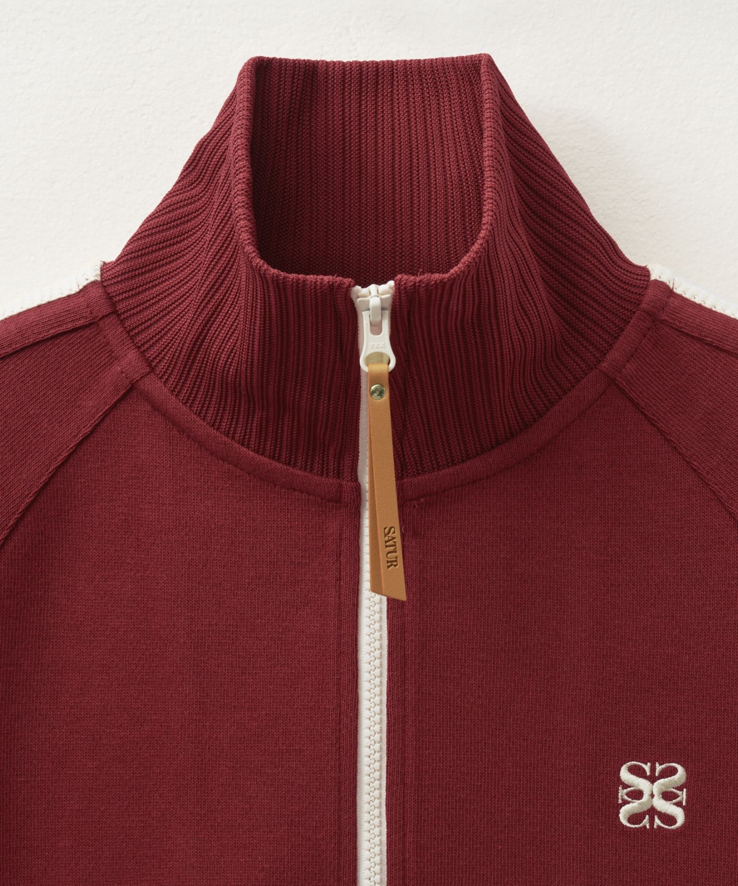 ◆SATUR◆ Lawton All Day Track Zip-Up Jacket Burgundy SA243M MUSINSA | SATUR Lawton All Day Track Zip-Up Jacket Burgundy