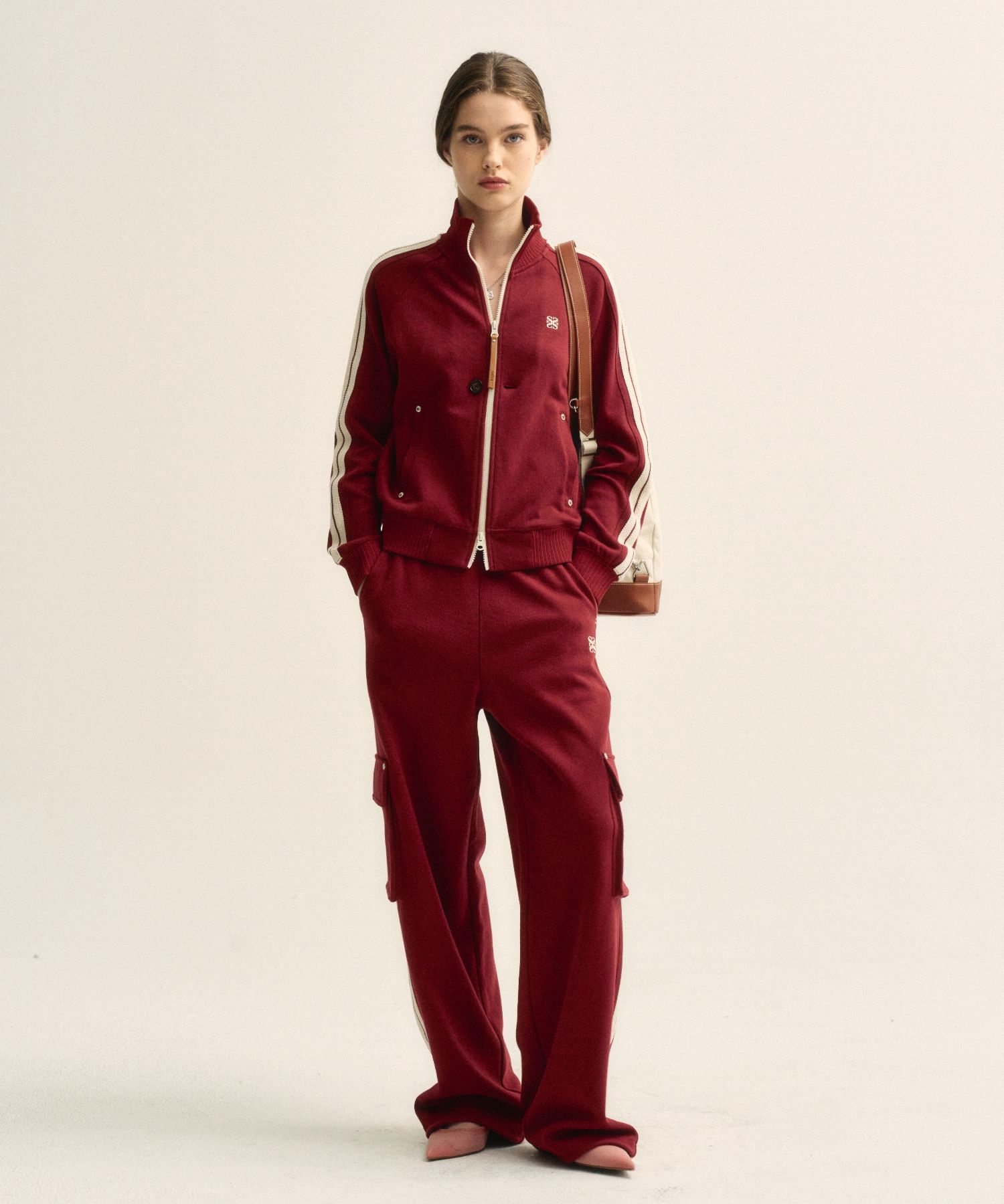 ◆SATUR◆ Lawton All Day Track Zip-Up Jacket Burgundy SA243M MUSINSA | SATUR Lawton All Day Track Zip-Up Jacket Burgundy