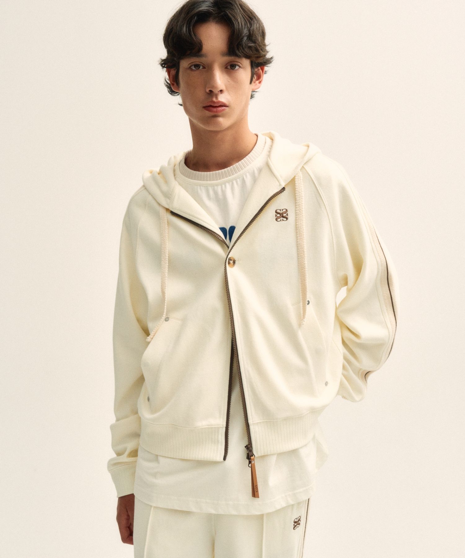 ★SATUR★Lawton Loose Fit Hood Zip-up MUSINSA | SATUR Lawton loose fit hooded zip-up resort cream