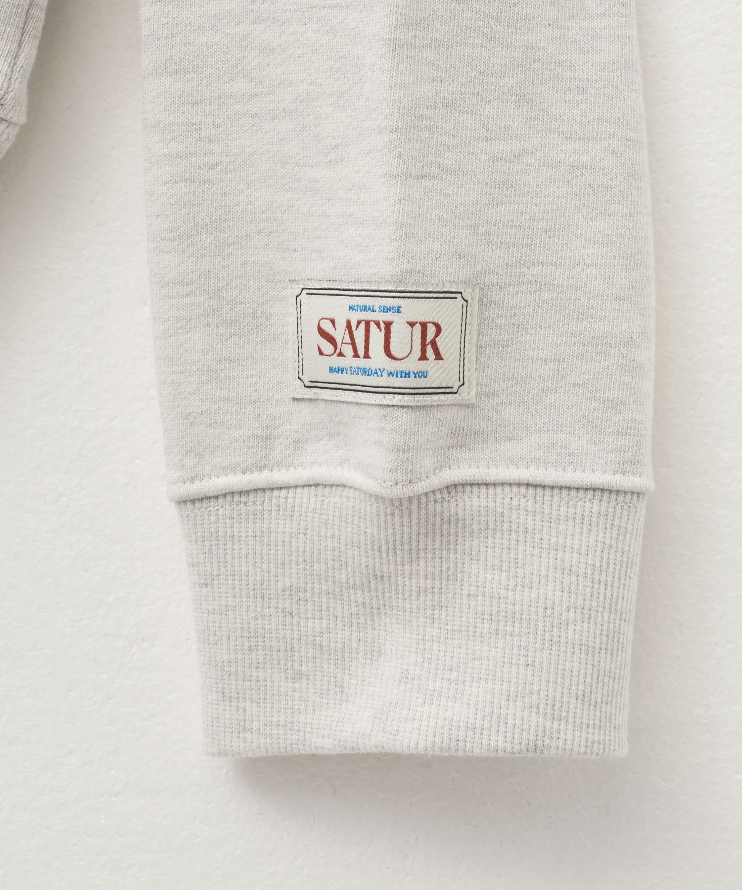 スウェット・トレーナー SATUR Classic Logo Basic Sweatshirt Ivory Blue MUSINSA | SATUR Classic Logo Basic Sweatshirt Ivory Blue