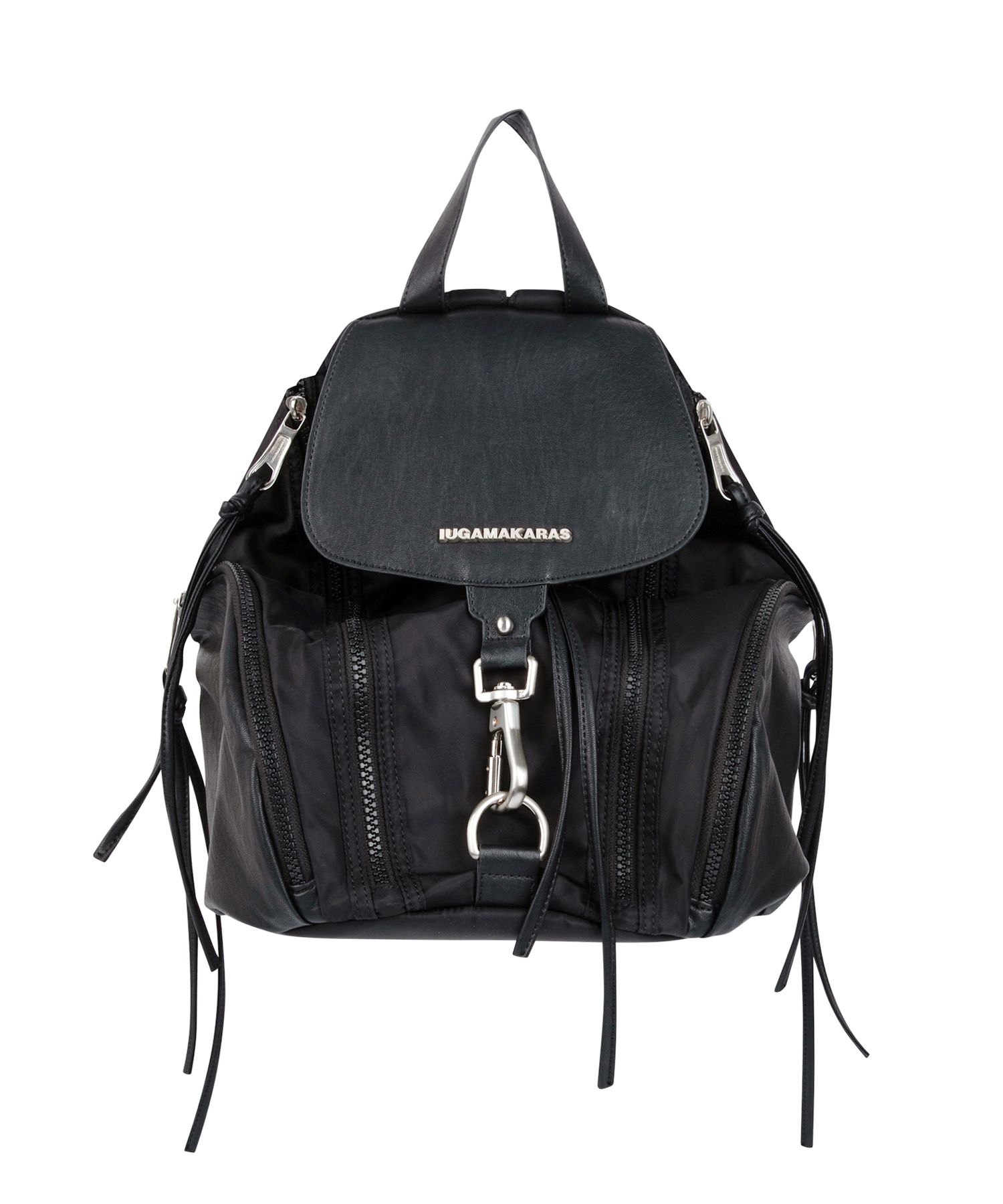 MUSINSA公式 | IUGAMAKARAS Carabiner Nylon Backpack (Black)