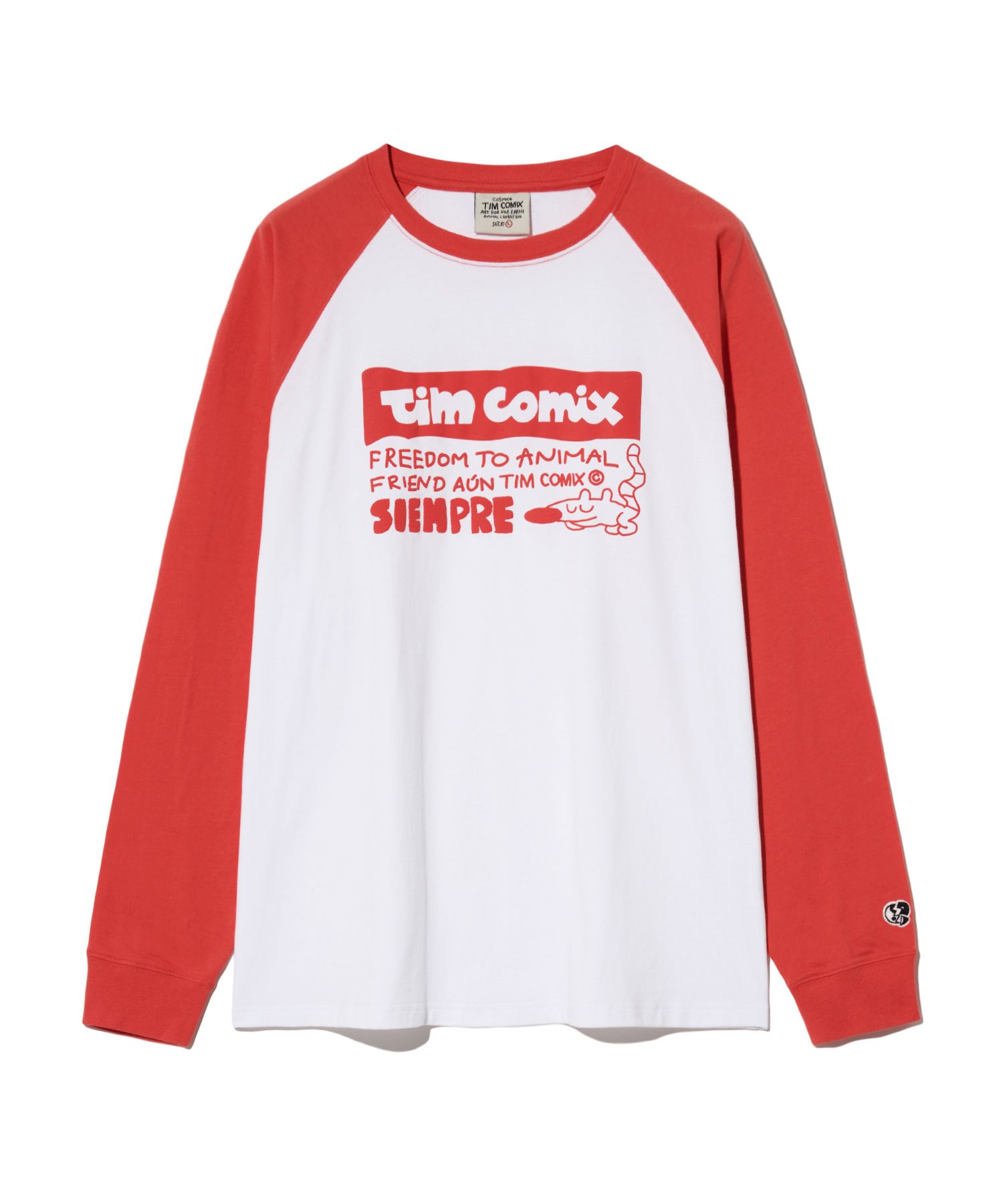 ★TIMCOMIX★ Siempre Animal Raglan Long Sleeve Green MUSINSA | TIMCOMIX Siempre Animal Raglan Long Sleeve_Green