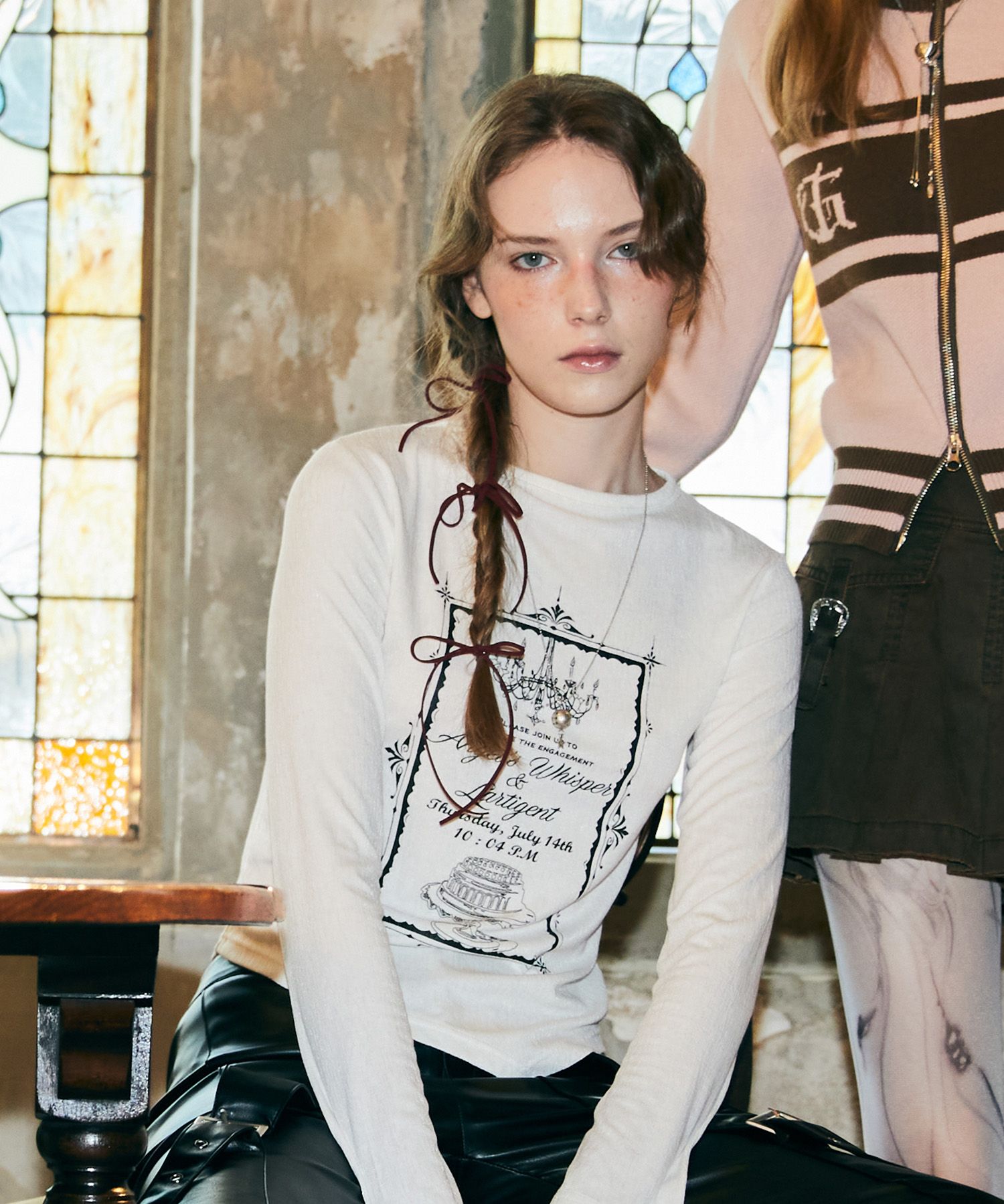 LARTIGENT ♥ L13 INVITATION LONG SLEEVE /追跡付 MUSINSA公式 | LARTIGENT L13 INVITATION LONG SLEEVE(IVORY)