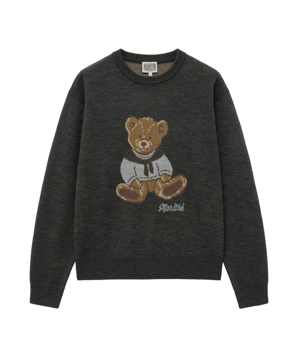 마리떼 프랑소와 저버(MARITHÉ + FRANҪOIS GIRBAUD) DOODLE BEAR SWEATER charcoal
