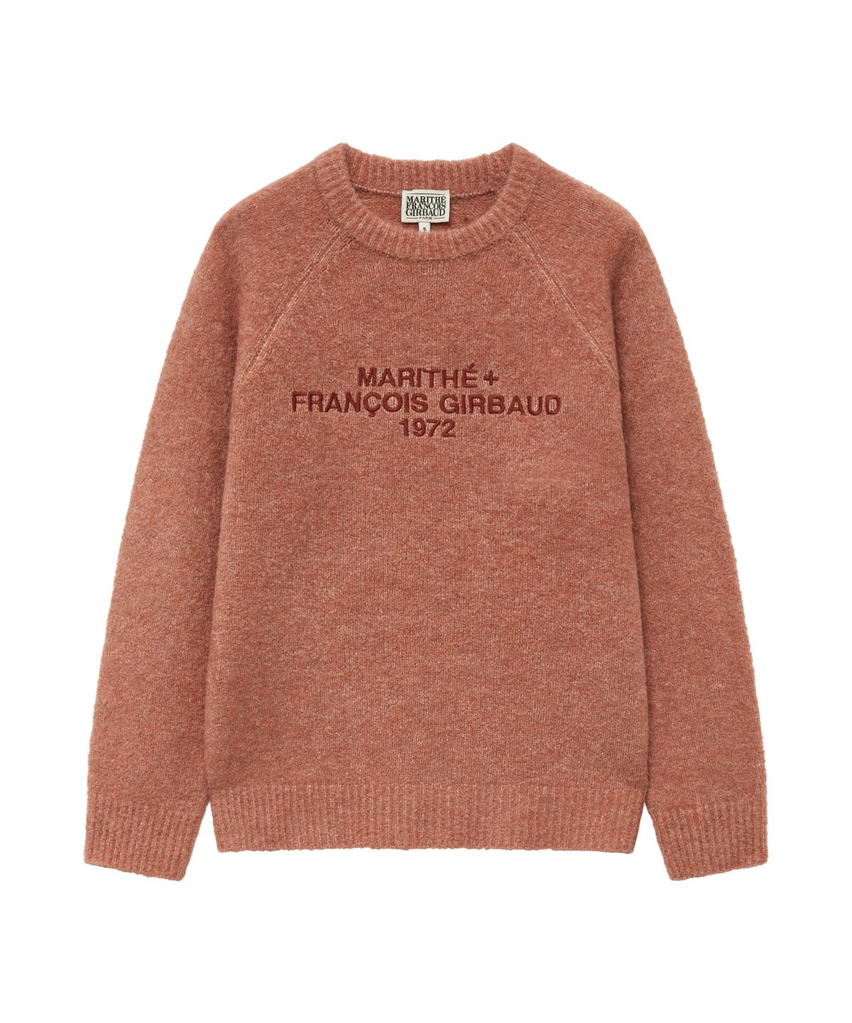 마리떼 프랑소와 저버(MARITHÉ + FRANҪOIS GIRBAUD) UNI LOGO SWEATER coral