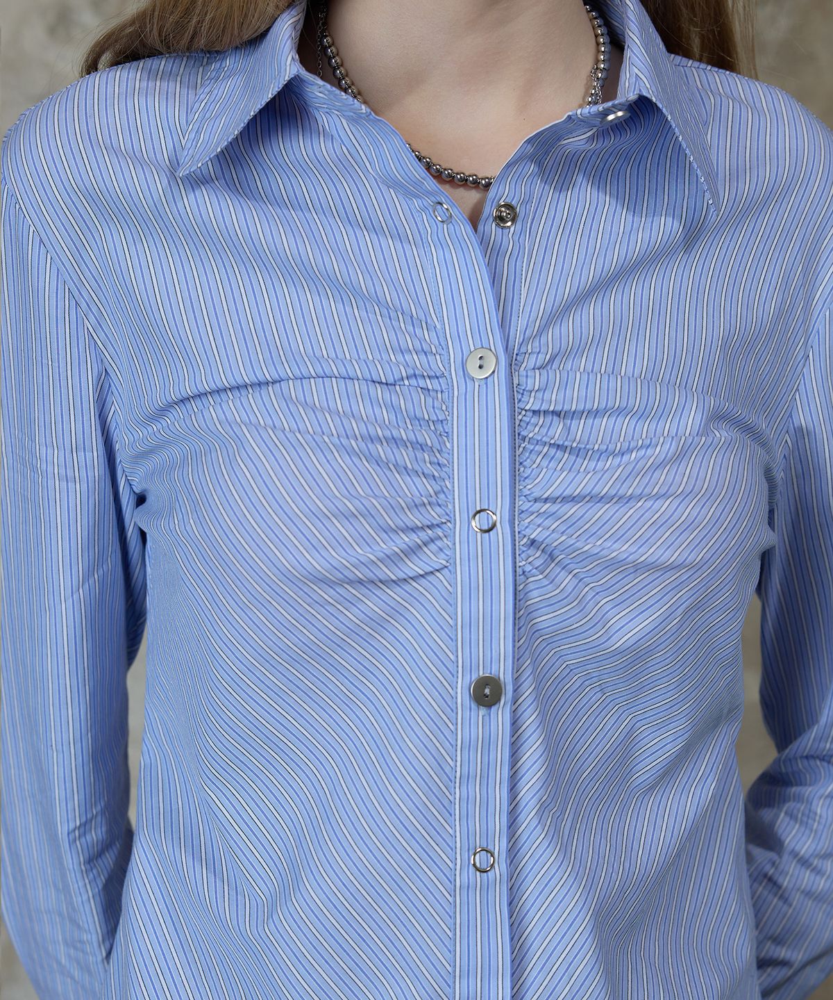 라티젠(LARTIGENT) L13 STRIPE SHIRT(SKY BLUE)