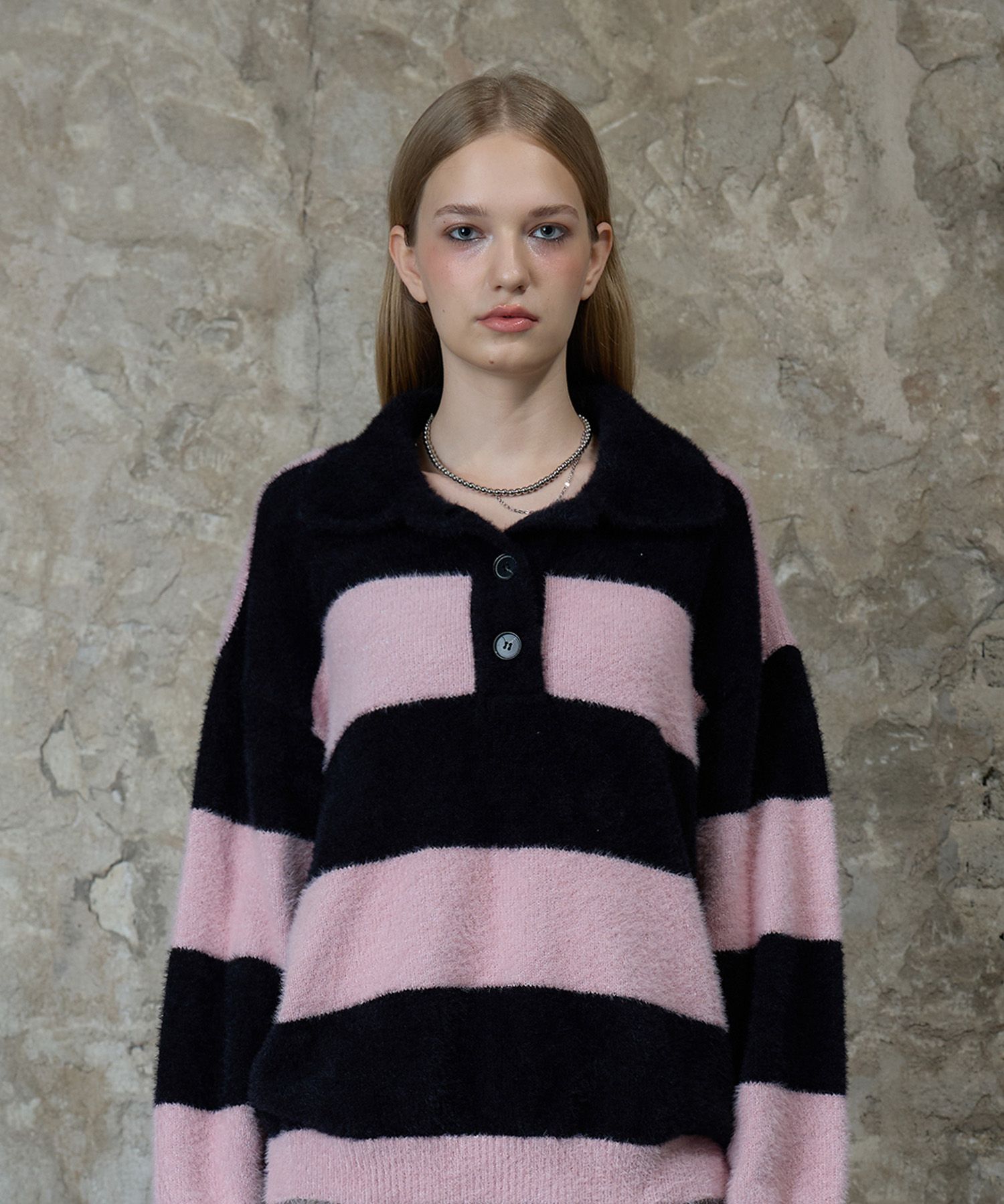 ニット セーター L13 RUGBY BOLD KNIT レディース MUSINSA | LARTIGENT L13 RUGBY BOLD KNIT(BLACK)