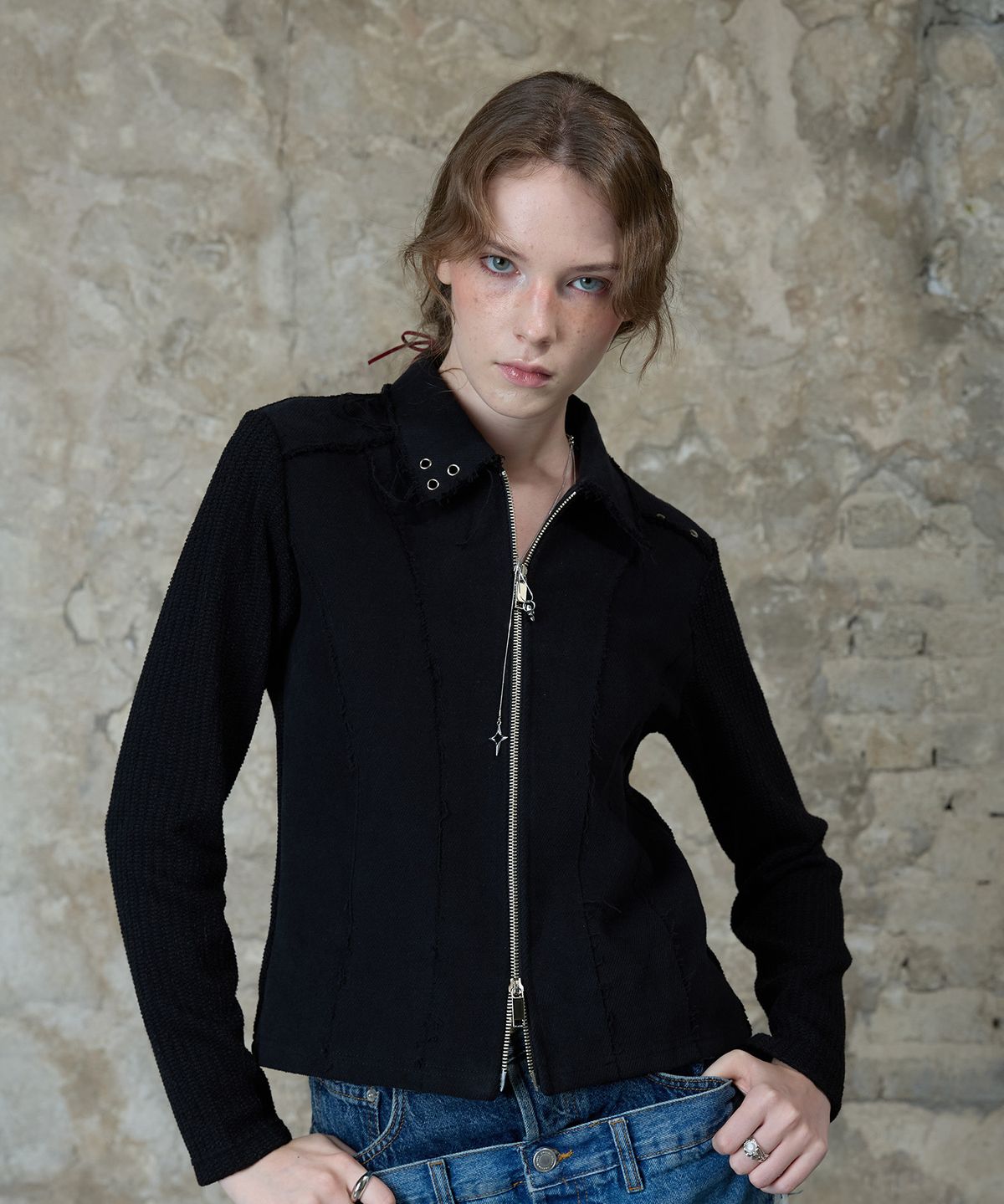 라티젠(LARTIGENT) L13 COTTON JACKET(BLACK)