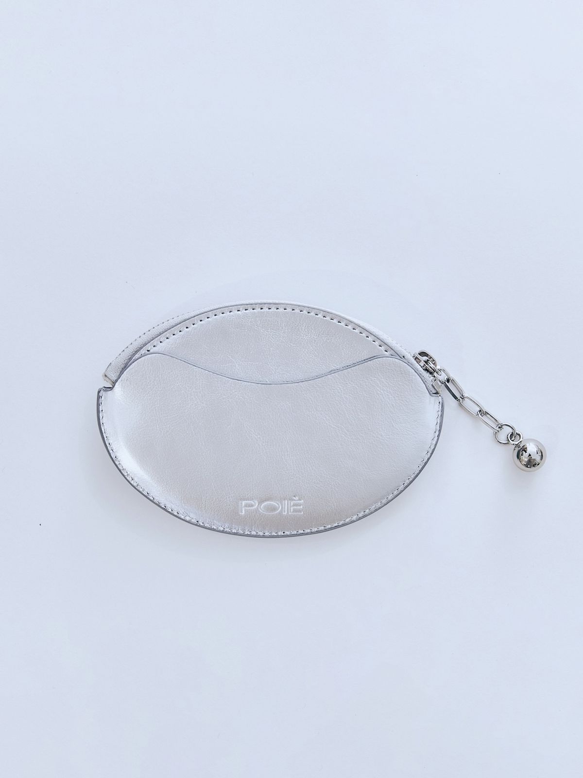 포이에(POIE) ball chain egg card wallet (silver)