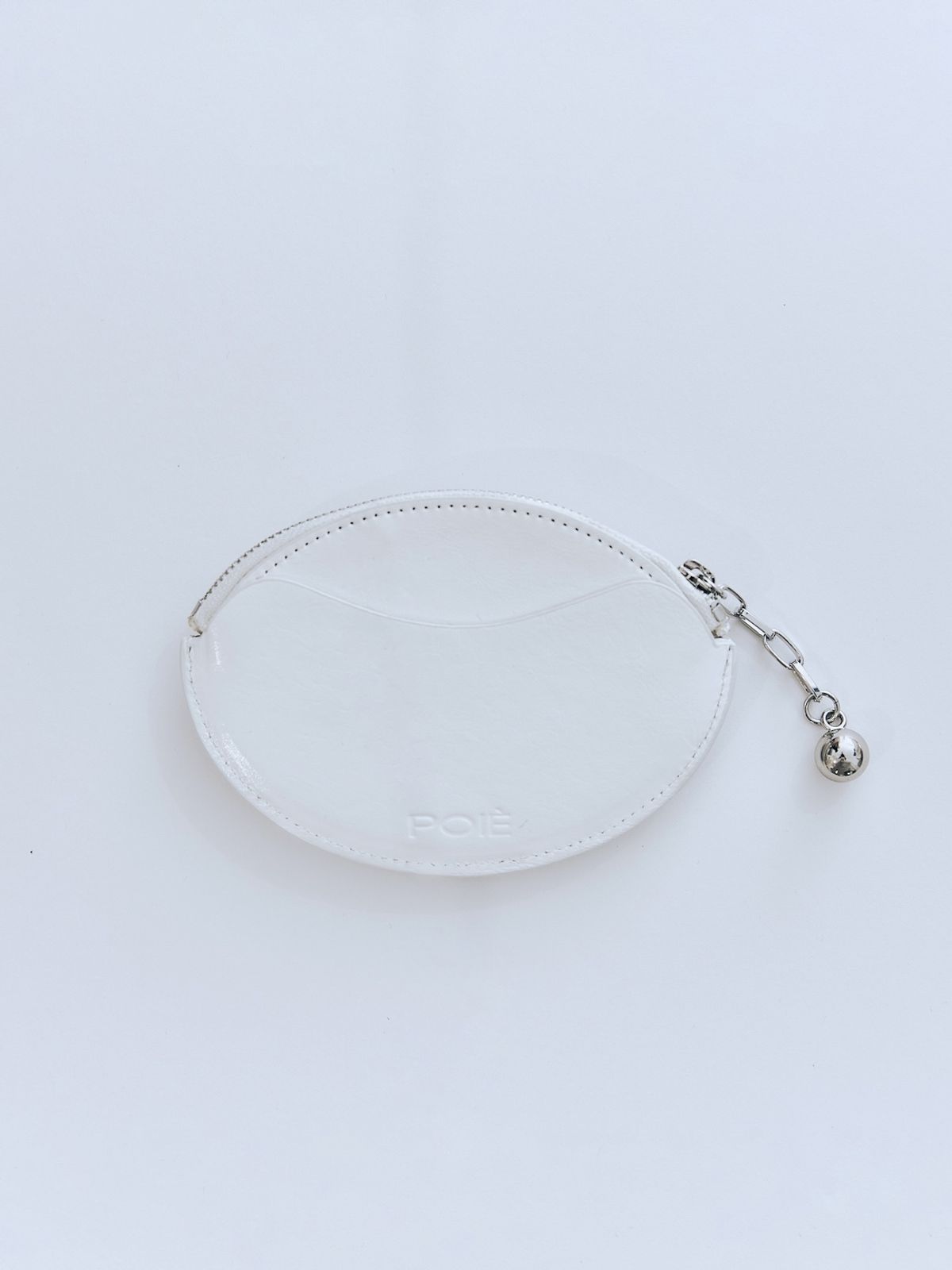 포이에(POIE) ball chain egg card wallet (white)