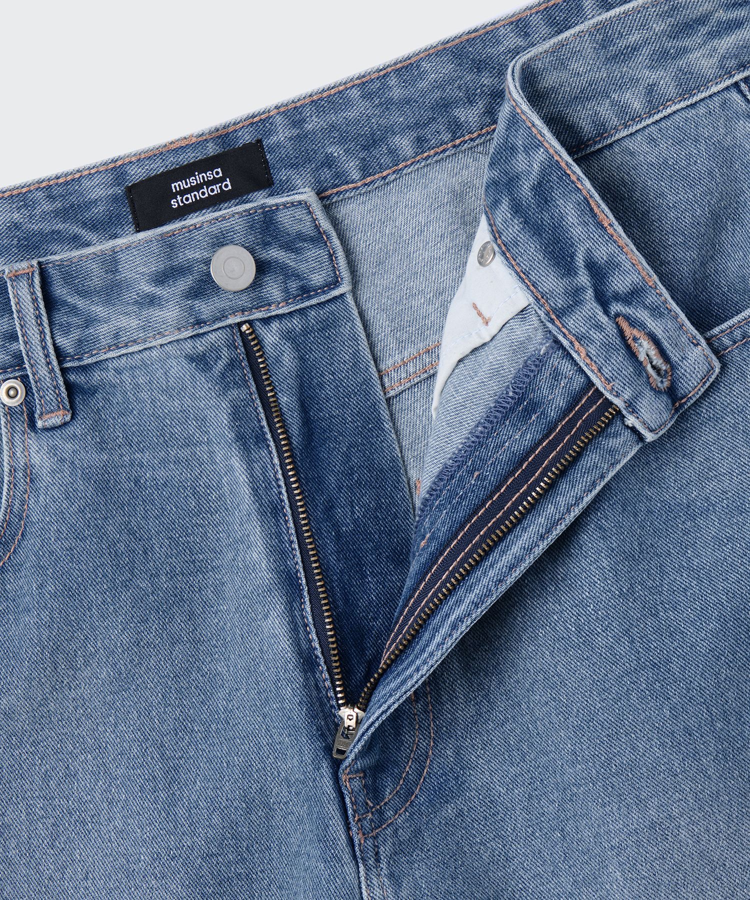 ★MUSINSA STANDARD★ Coated loose exhaust denim pants light MUSINSA | MUSINSA STANDARD Coated loose exhaust denim pants