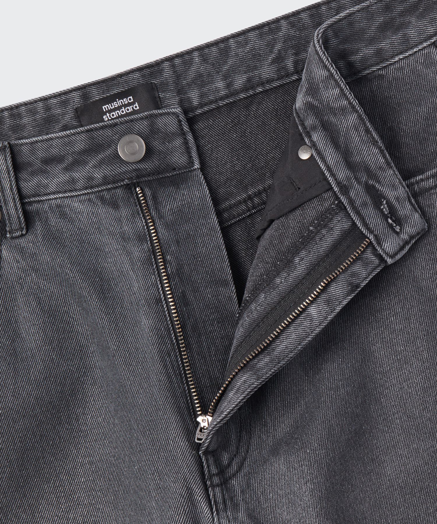 ★MUSINSA STANDARD★ Coated loose exhaust denim pants washed MUSINSA | STANDARDERROR 87-STAN047 Balloon fit washed wide