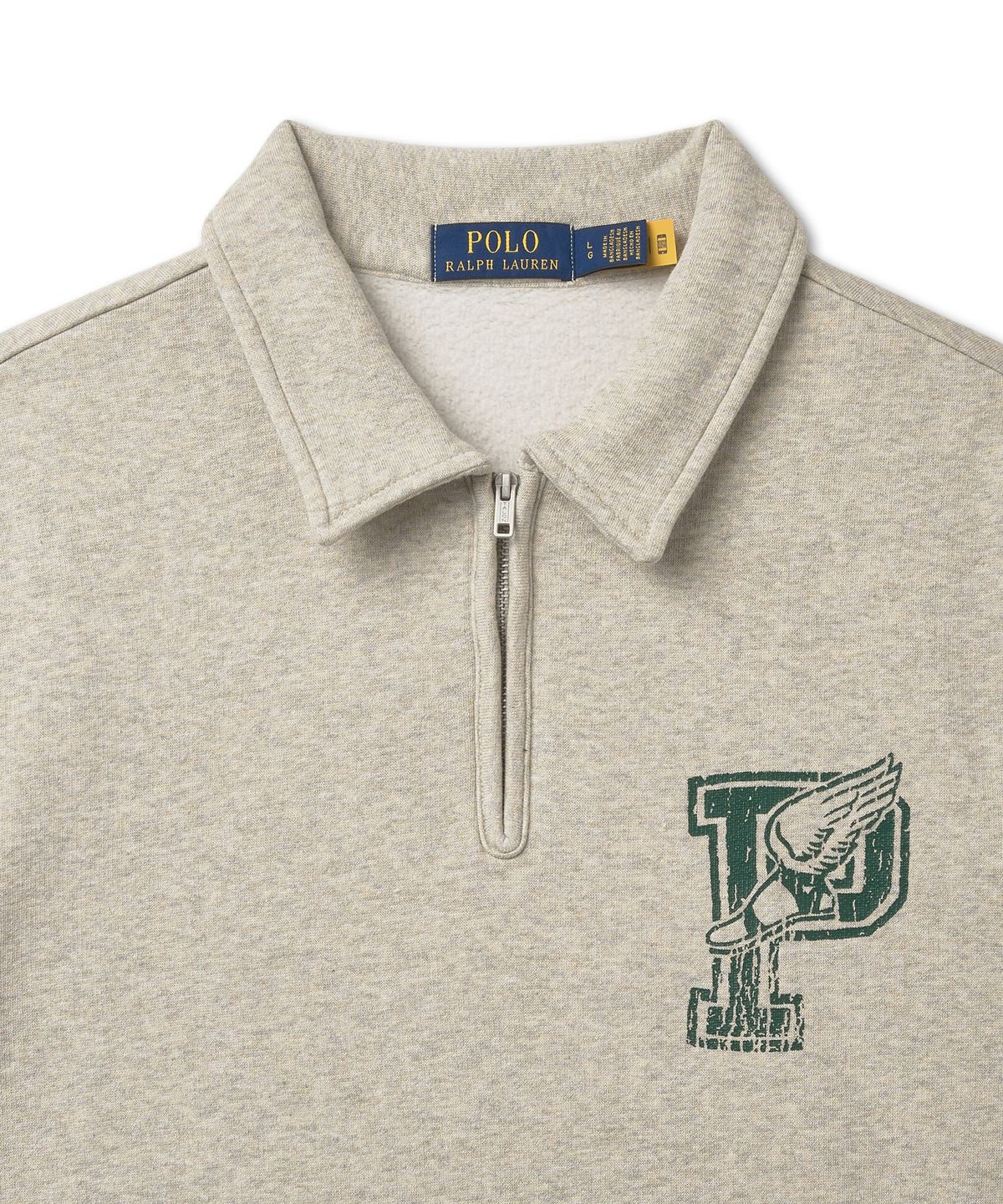 폴로 랄프 로렌(POLO RALPH LAUREN) P윙 플리스 칼라 스웨트셔츠-그레이