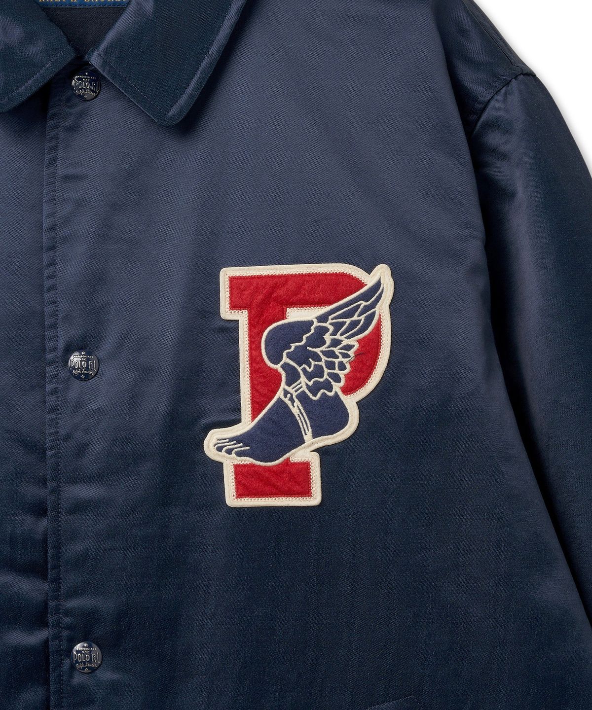폴로 랄프 로렌(POLO RALPH LAUREN) P윙 새티인 코치 재킷-네이비410