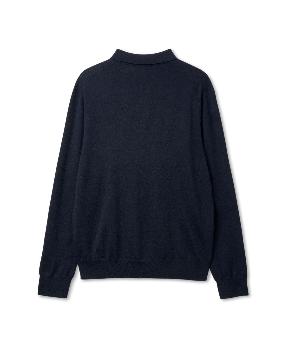 폴로 랄프 로렌(POLO RALPH LAUREN) 울 폴로 칼라 스웨터-블루