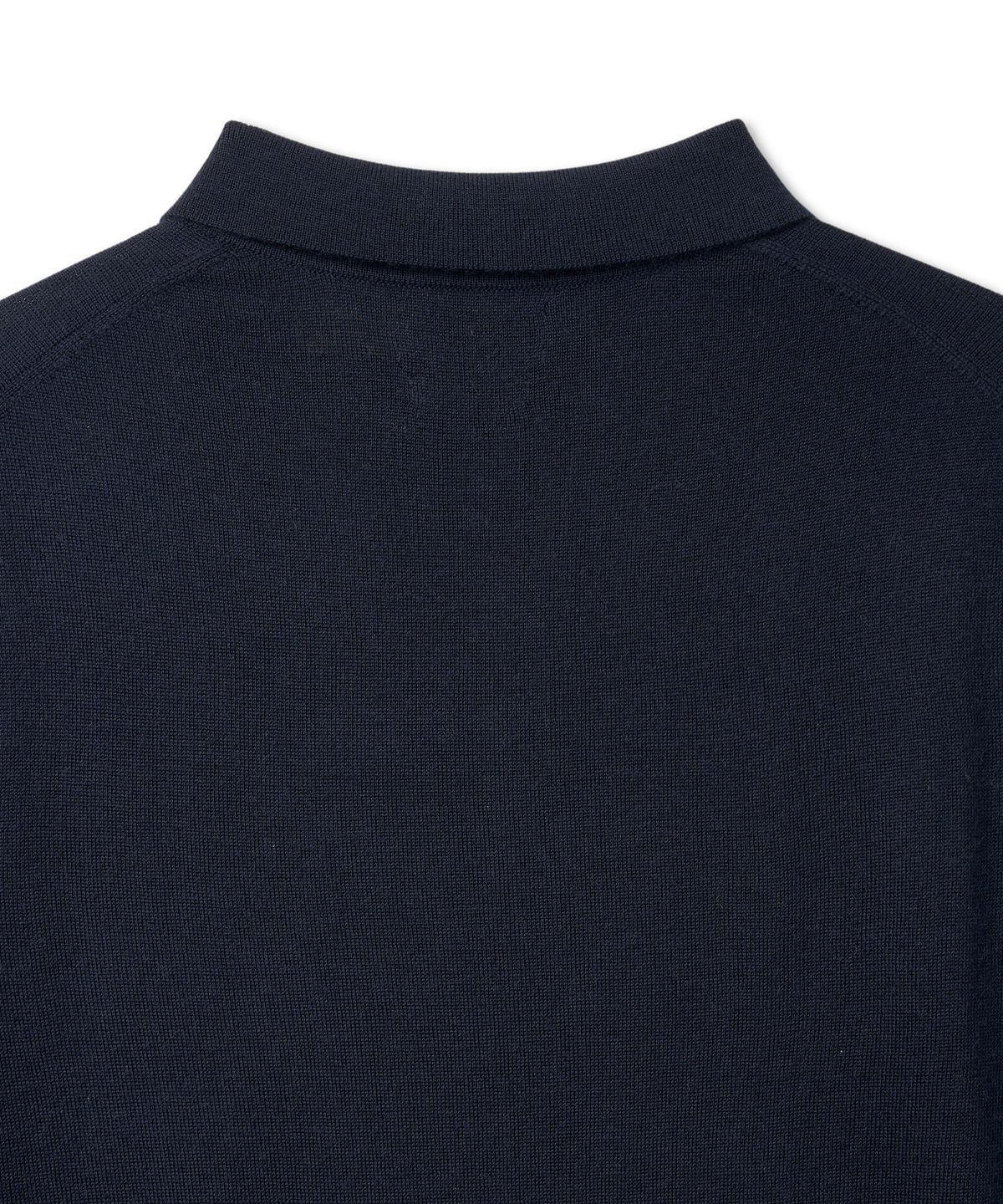 폴로 랄프 로렌(POLO RALPH LAUREN) 울 폴로 칼라 스웨터-블루