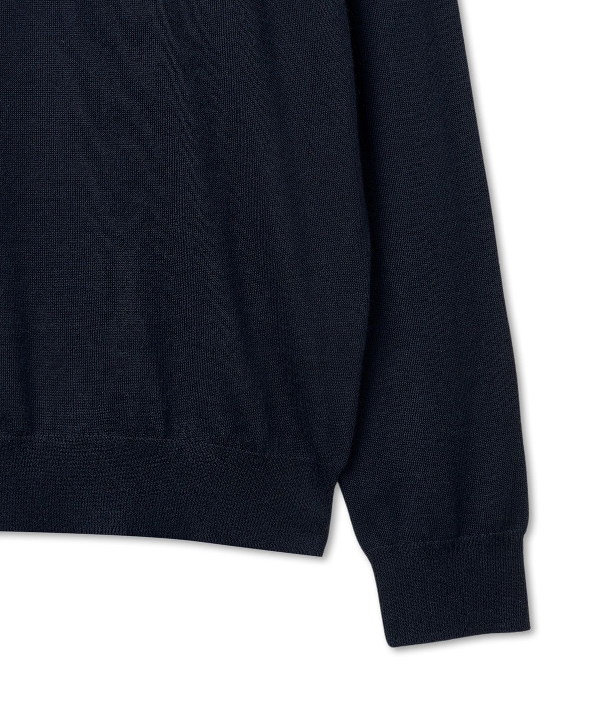 폴로 랄프 로렌(POLO RALPH LAUREN) 울 폴로 칼라 스웨터-블루
