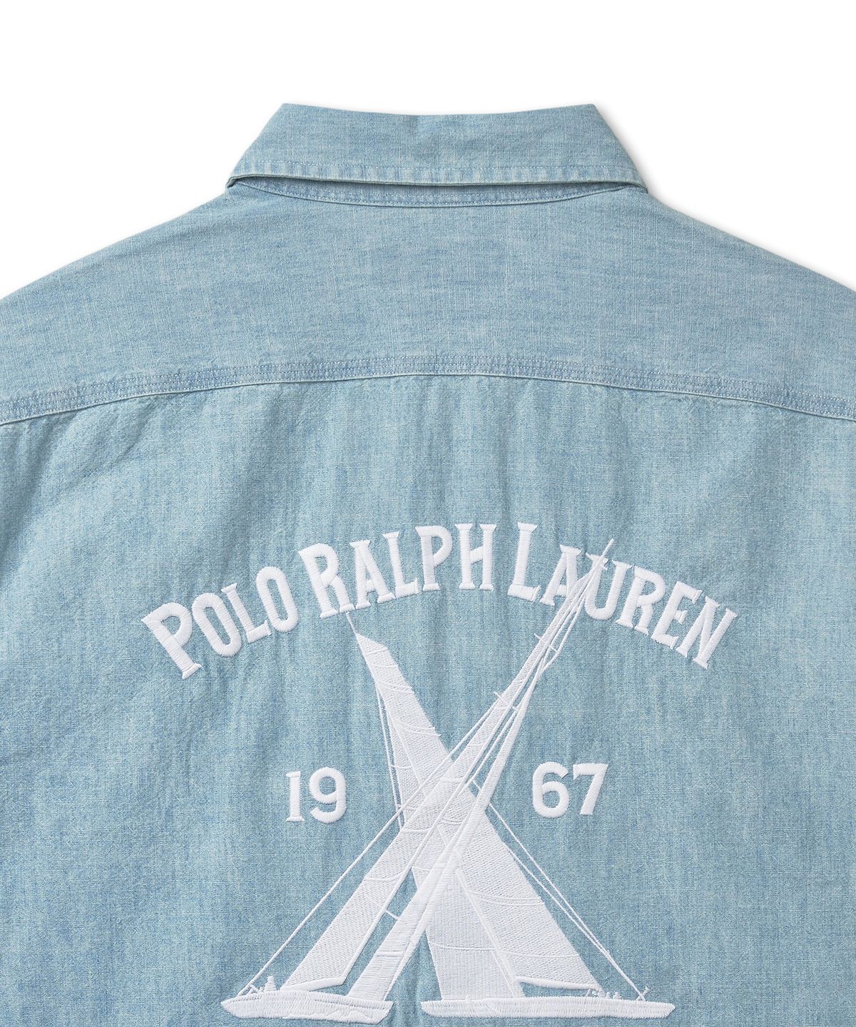 폴로 랄프 로렌(POLO RALPH LAUREN) [YACHT CLUB]샴브레이 롱슬리브 셔츠-블루