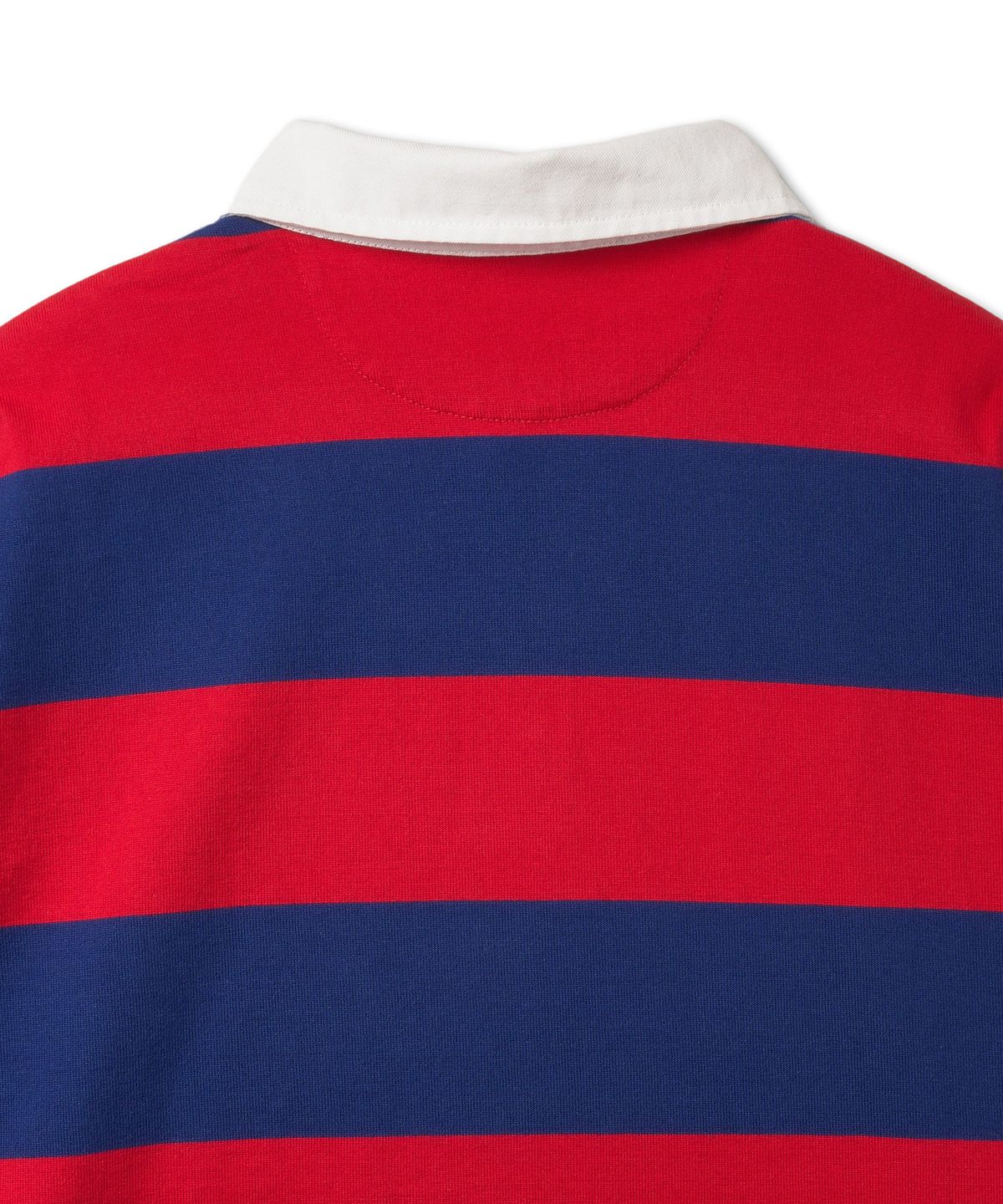 폴로 랄프 로렌(POLO RALPH LAUREN) W 스트라이프 크롭 저지 럭비 셔츠-레드