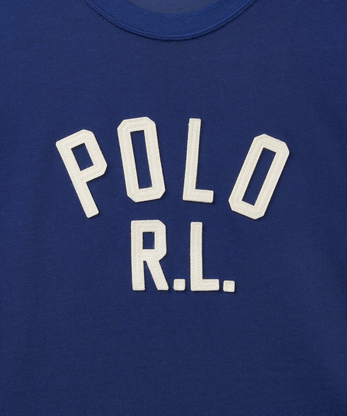 폴로 랄프 로렌(POLO RALPH LAUREN) W 로고 저지 티-블루