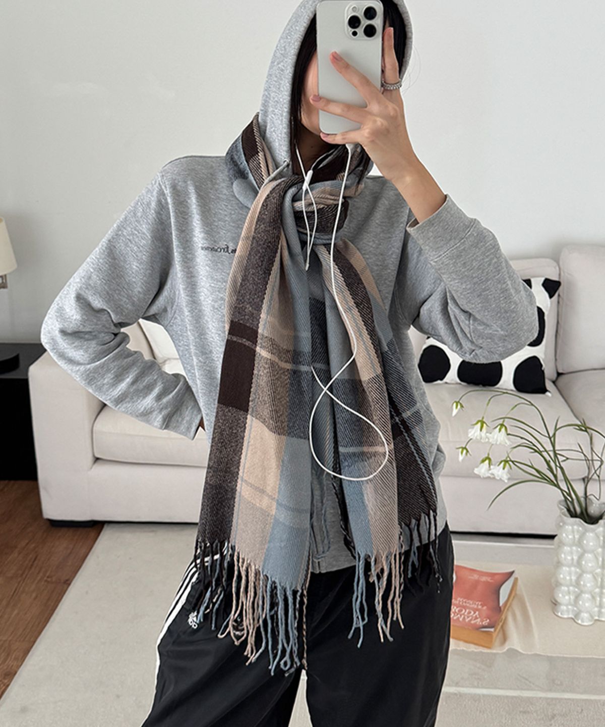 벤디스(VENDIS) 클래식 체크 머플러