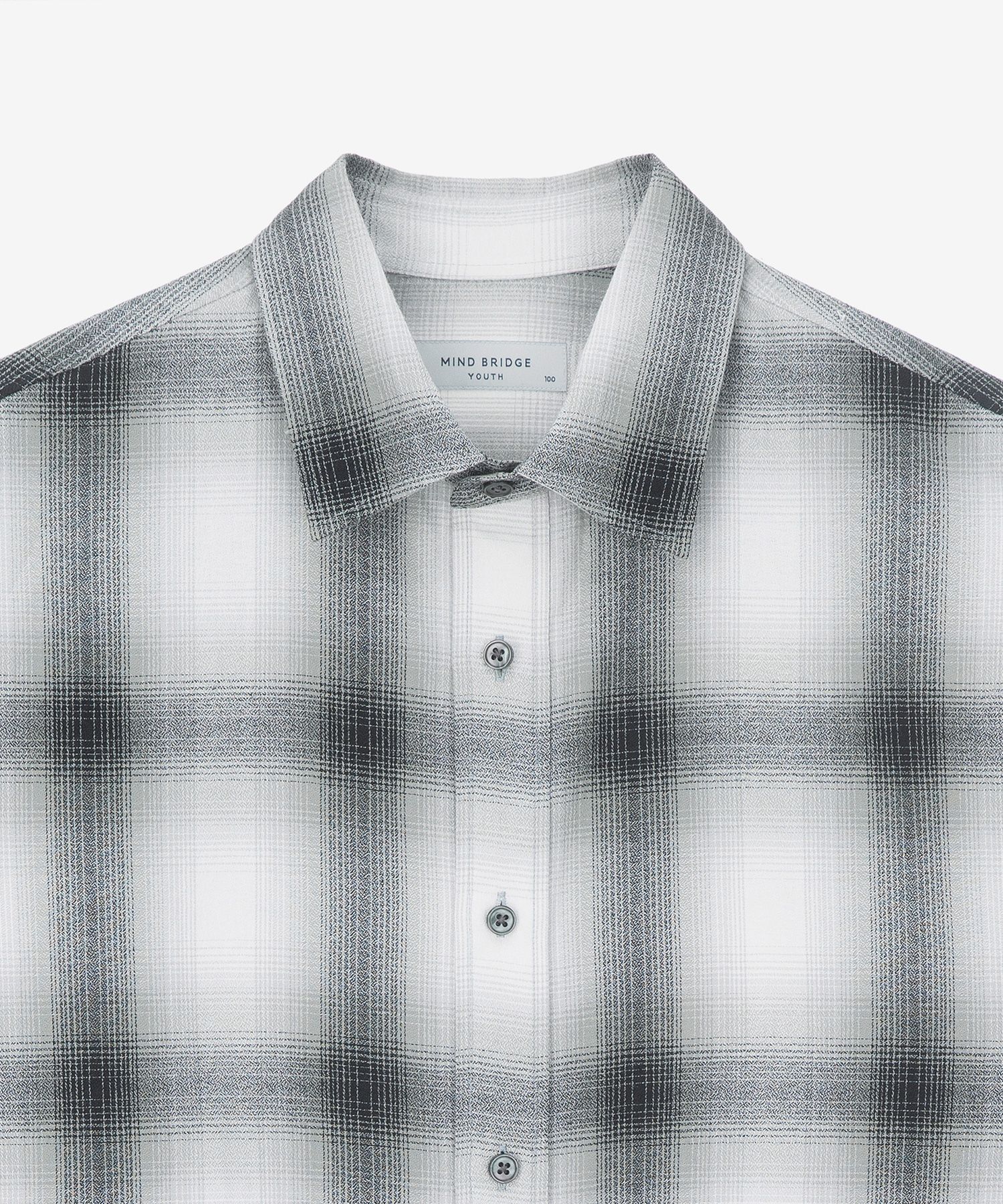 MUSINSA | MINDBRIDGE [COUTURE] Ombre Check Overfit Shirt