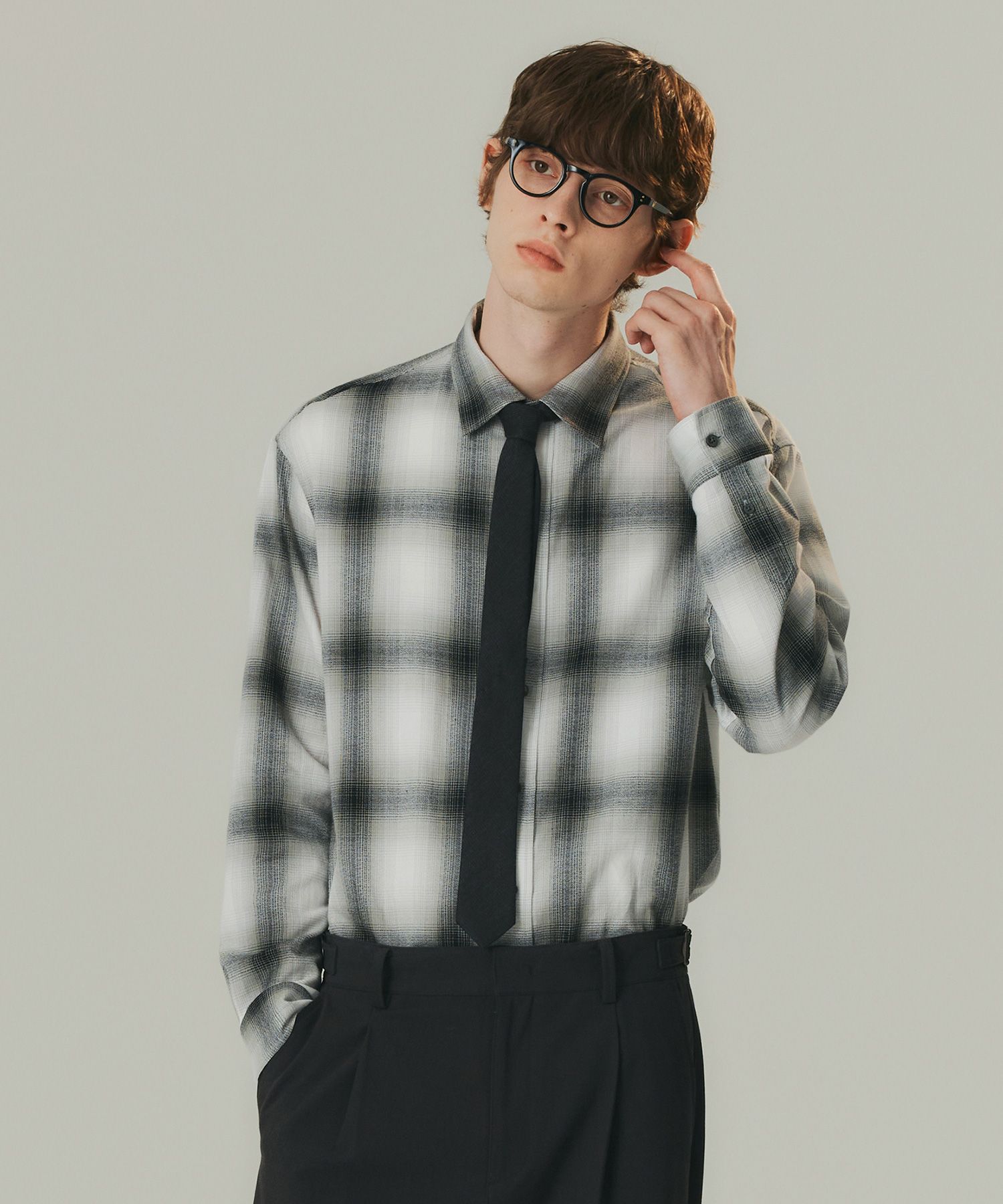 【IONSEOUL】Baresi Over Check Shirt 4FM209 아이온서울