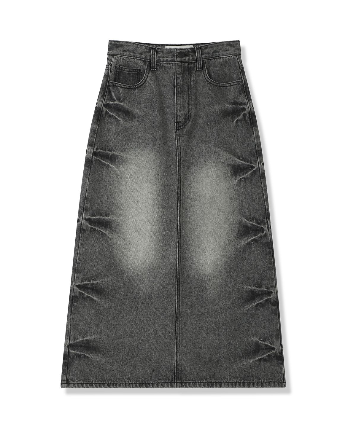 어반드레스(AVANDRESS) Pinch Long Denim Skirt - 2COL