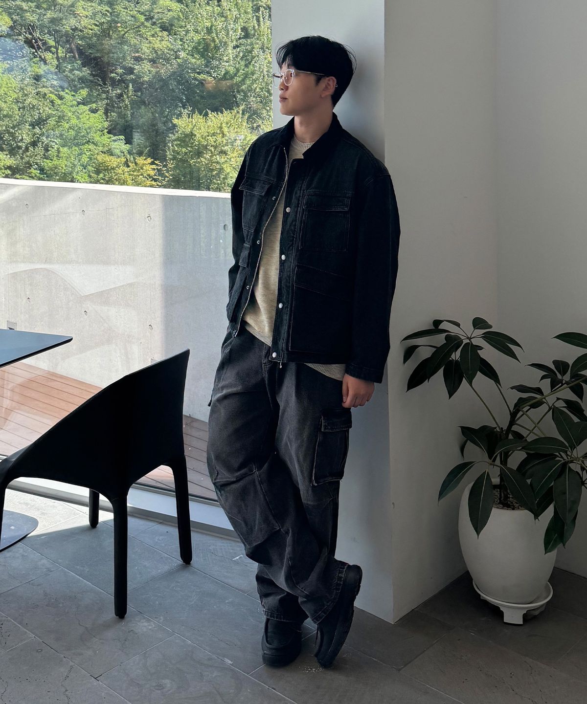 마인드브릿지(MINDBRIDGE) 데님 트러커_DG