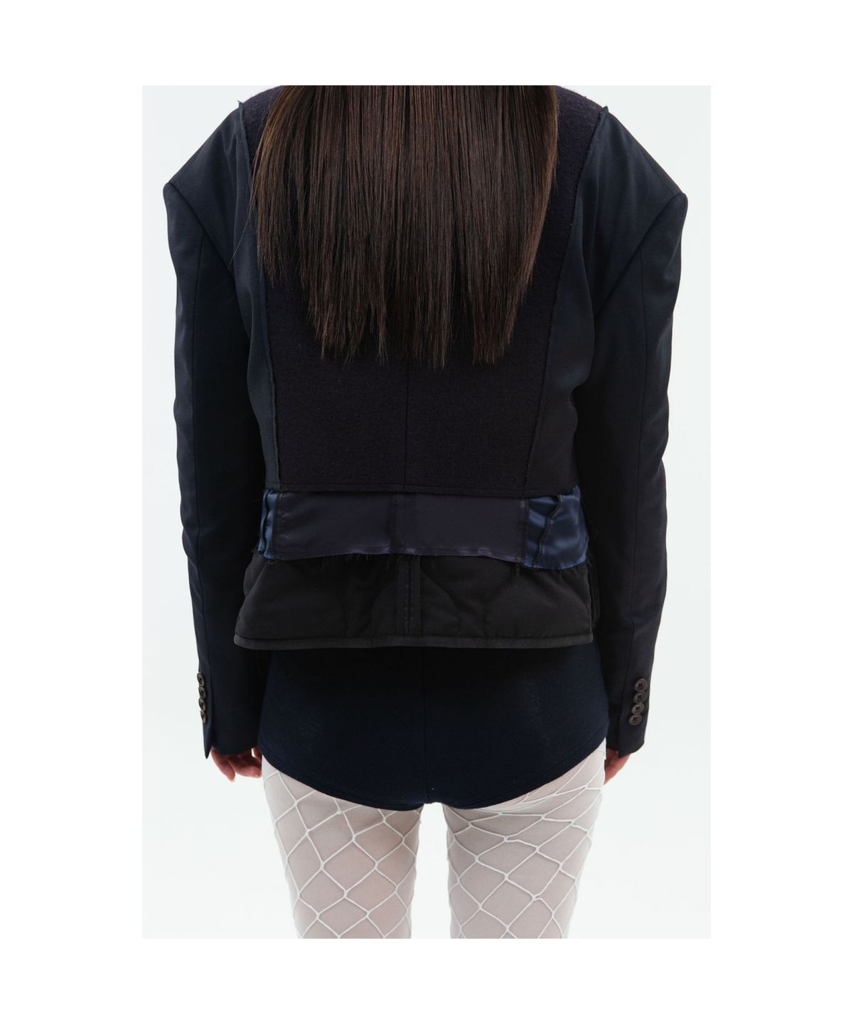 래코드(RECODE) Two suit mixed jacket_RQJAA24512BKX