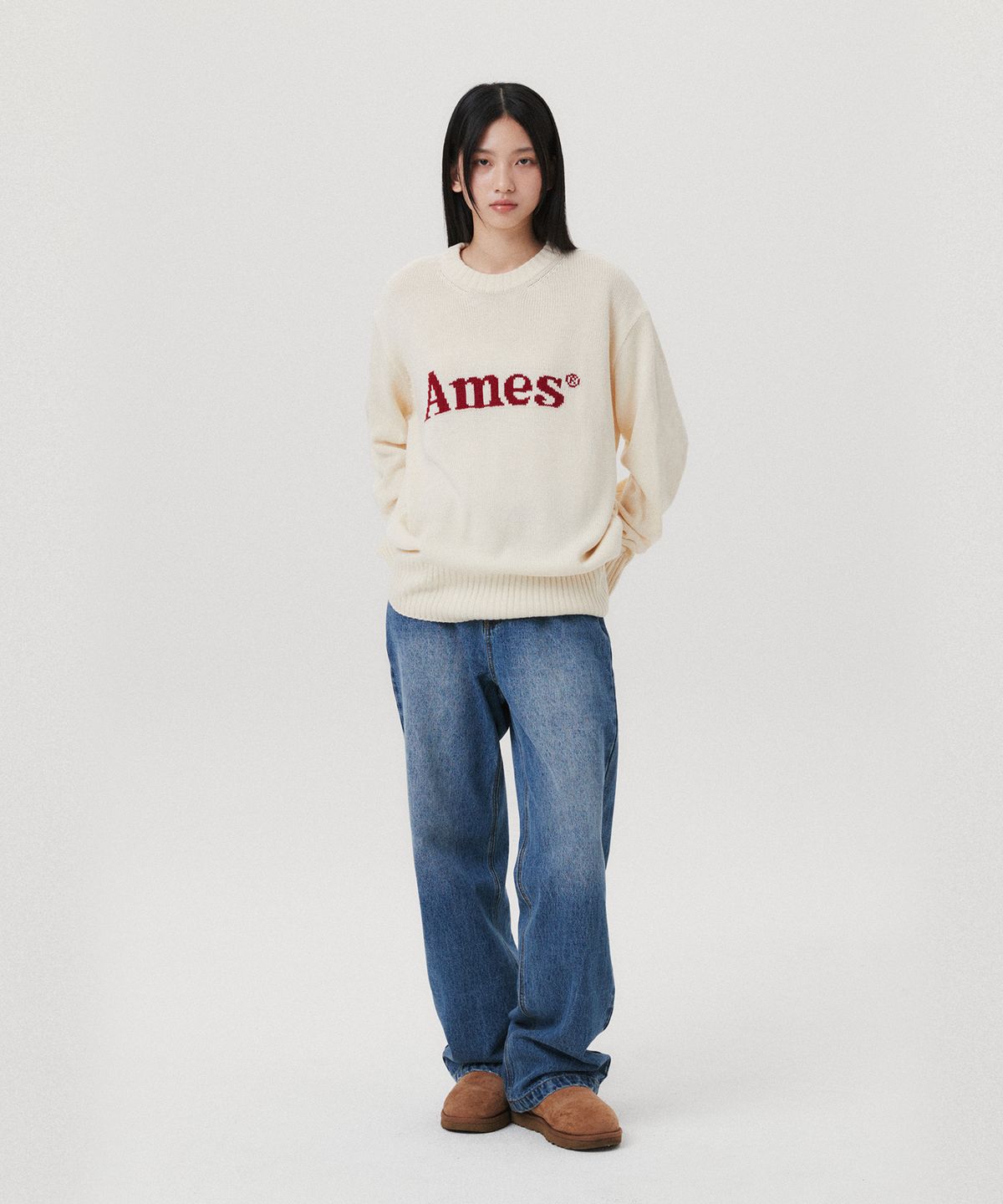 아메스 월드와이드(AMES-WORLDWIDE) BASIC DENIM PANTS BLUE(AM2EFUD110A)