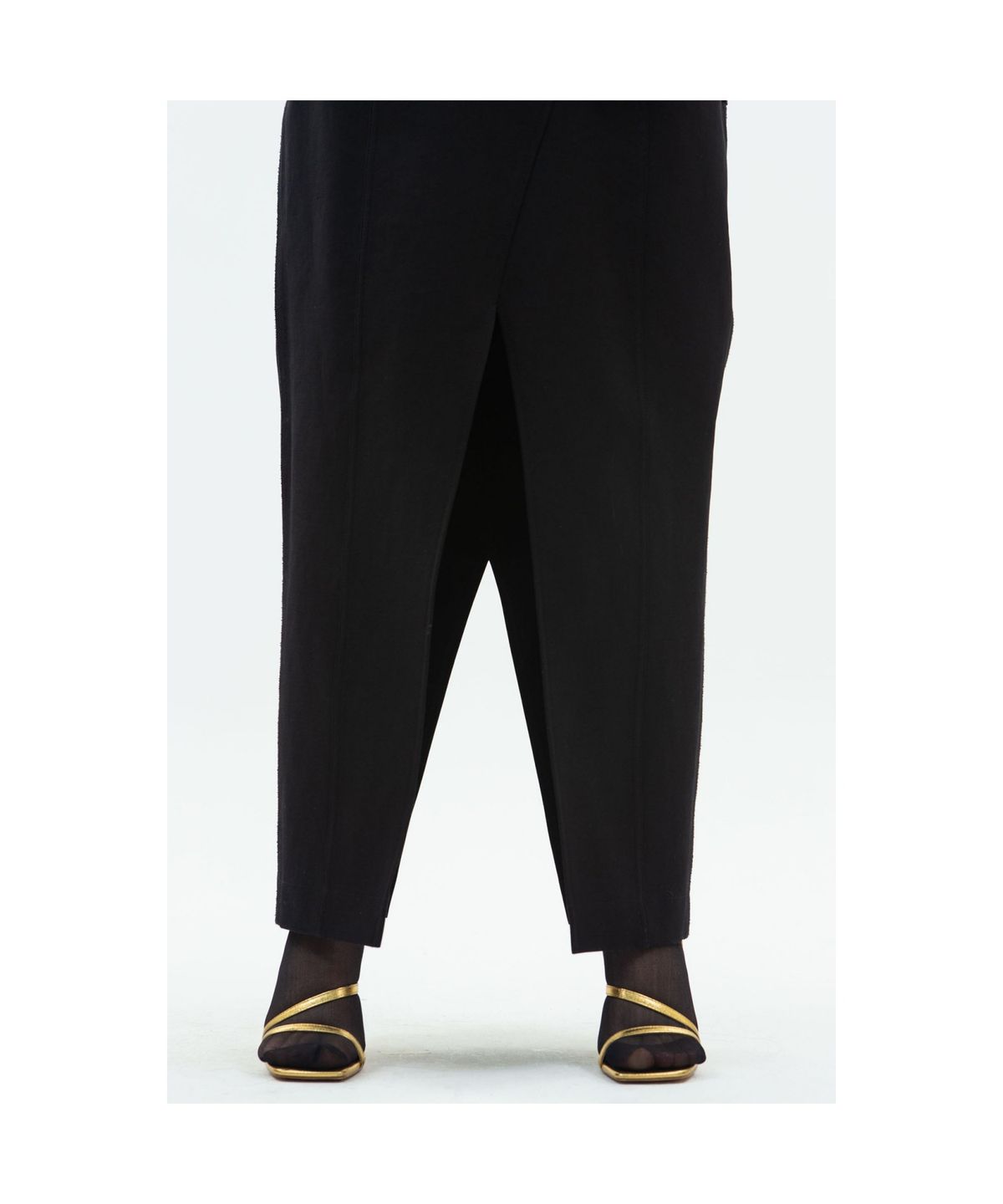 래코드(RECODE) Pants Detail Long Skirt_RQKAA24532BKX