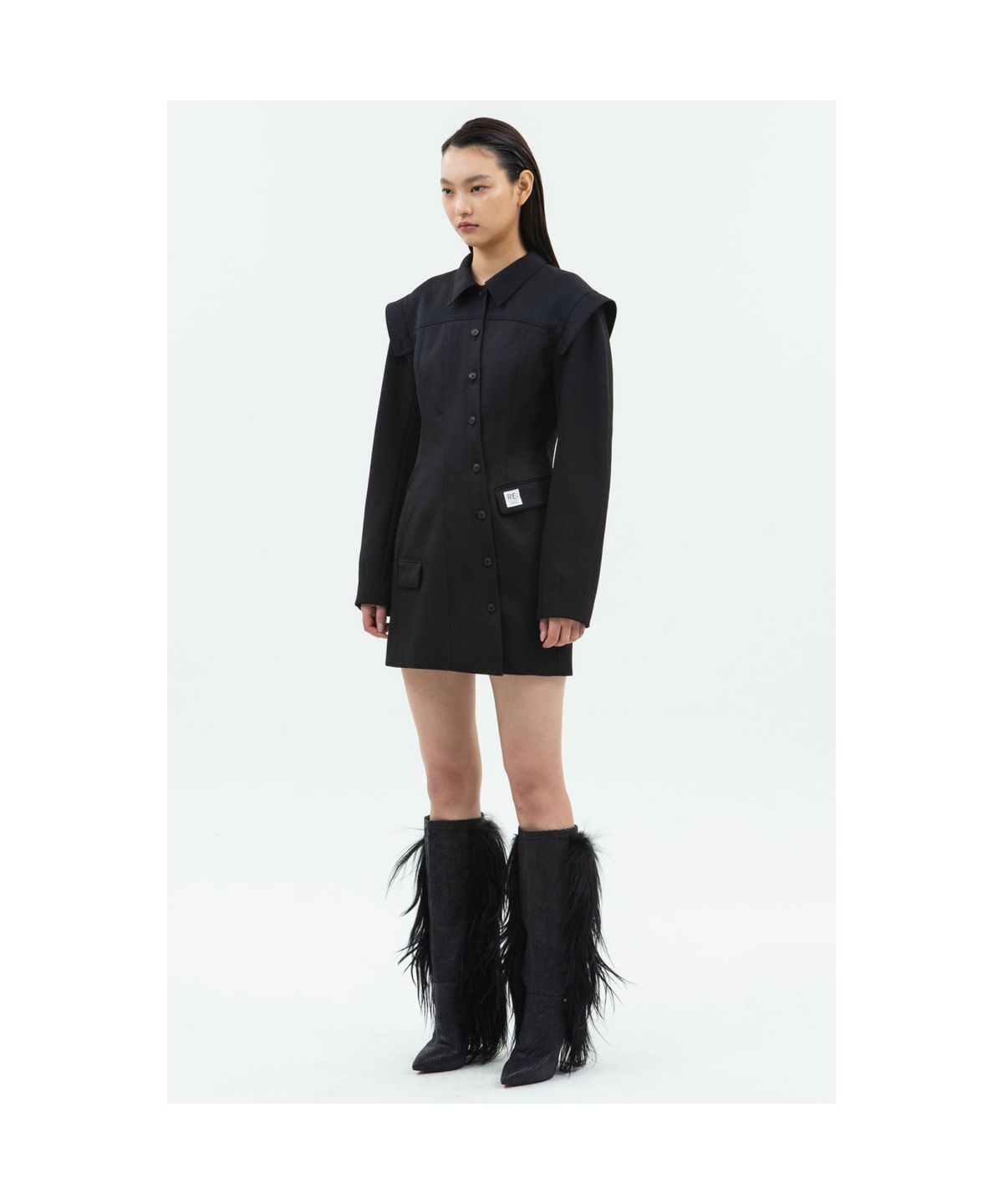 래코드(RECODE) Hybrid Trucker Dress_RQDAA24529BKX