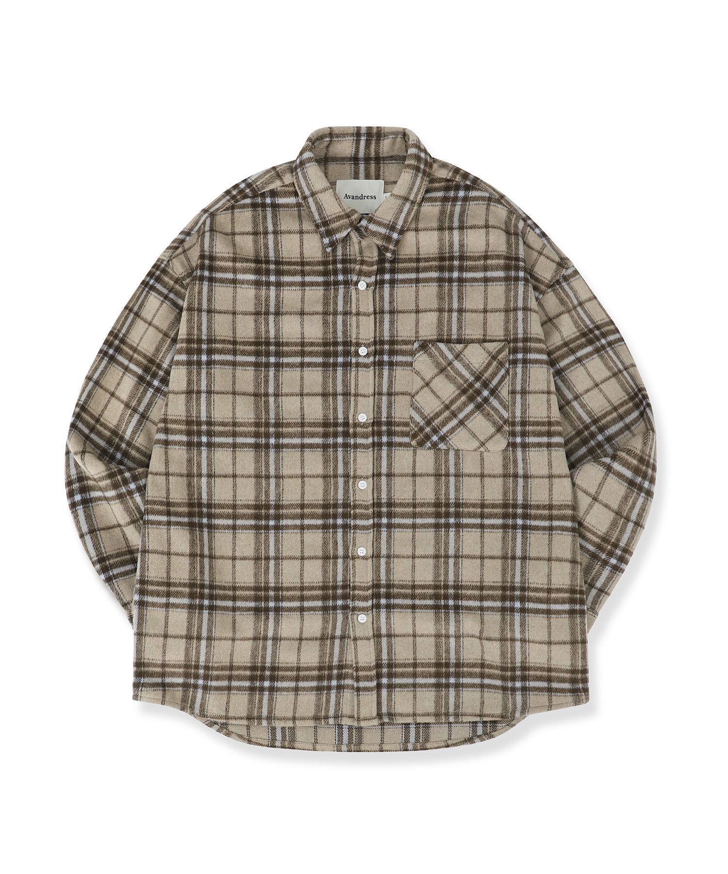 AVANDRESS ♥ Jerry Check Shirt/追跡付 MUSINSA | AVANDRESS Jerry Check Shirt BEIGE