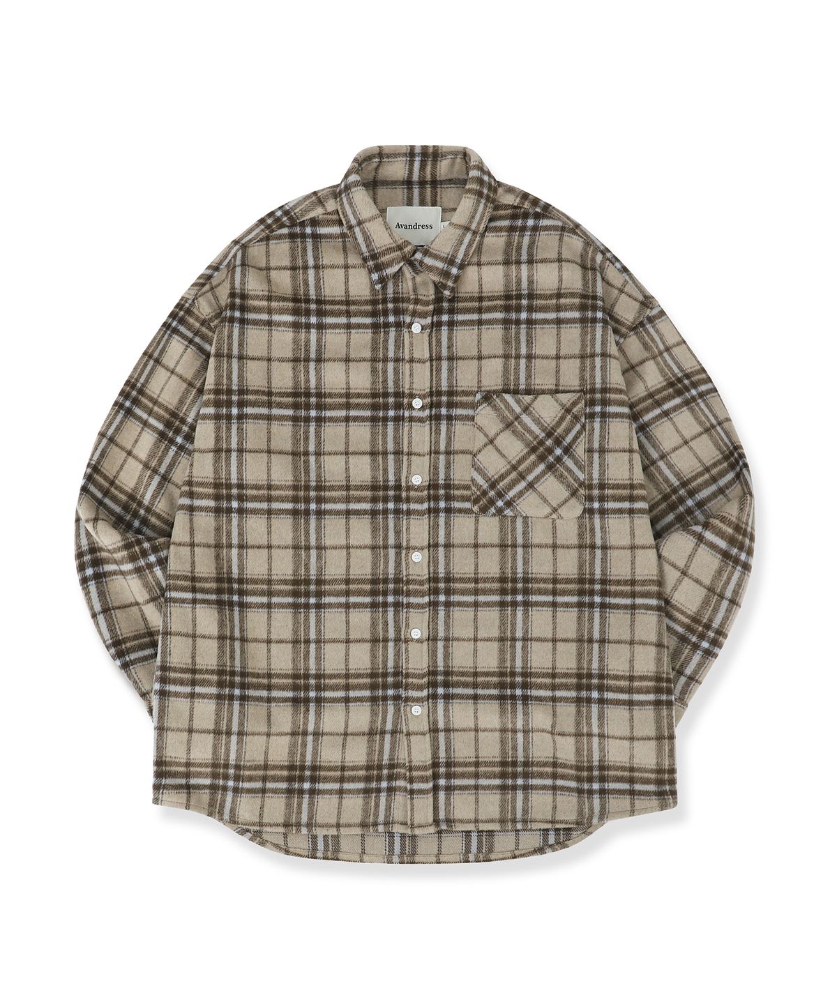 어반드레스(AVANDRESS) Jerry Check Shirt CAMEL